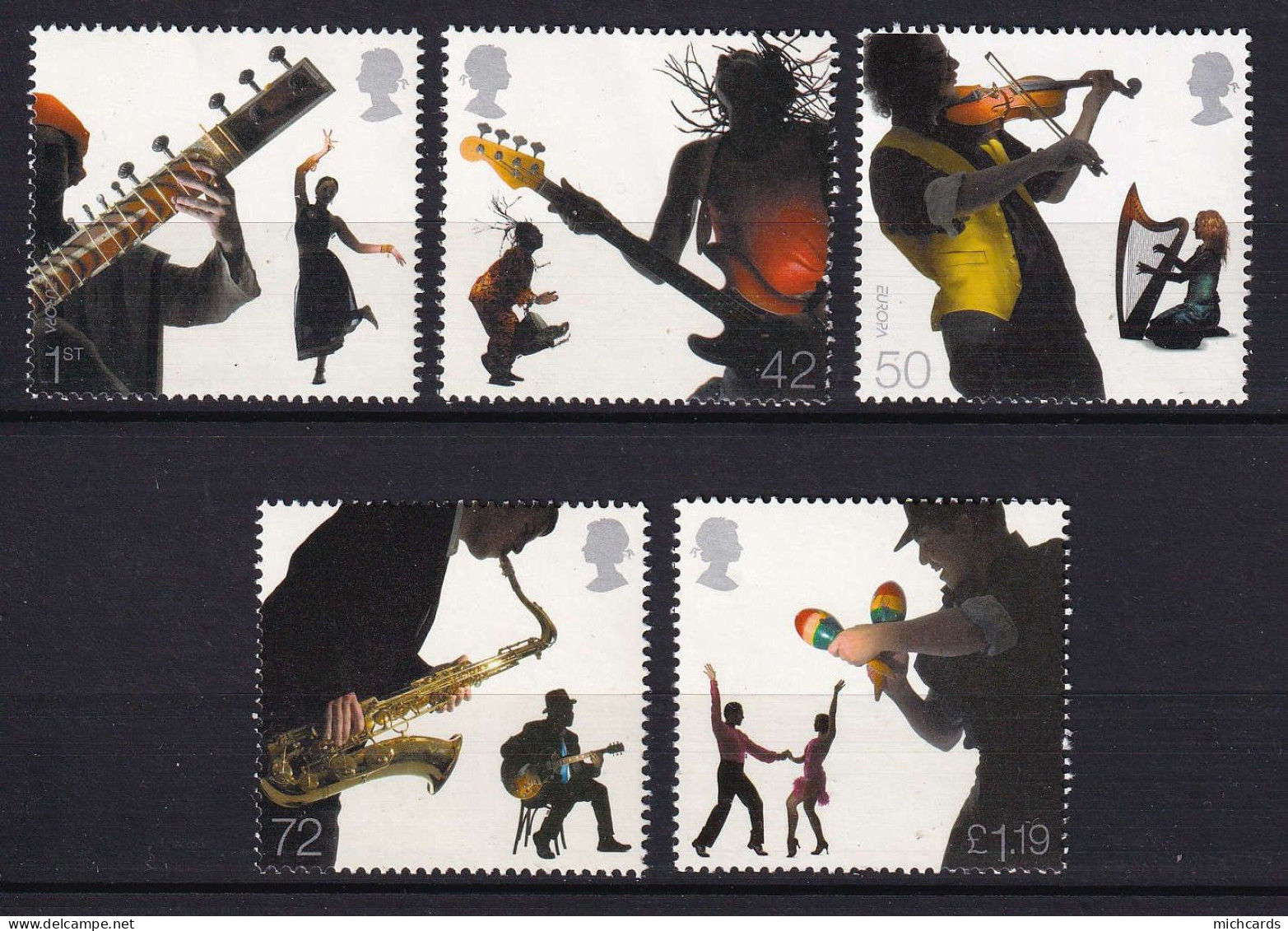 194 GRANDE BRETAGNE 2006 - Y&T 2800/04 - Europa Musique Instrument - Neuf ** (MNH) Sans Charniere - Unused Stamps