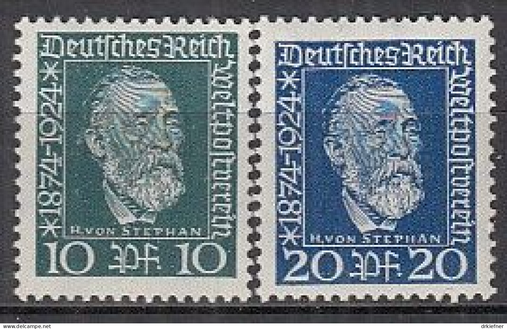 DR  368-369, Postfrisch **, 50 Jahre UPU, 1924 - Unused Stamps