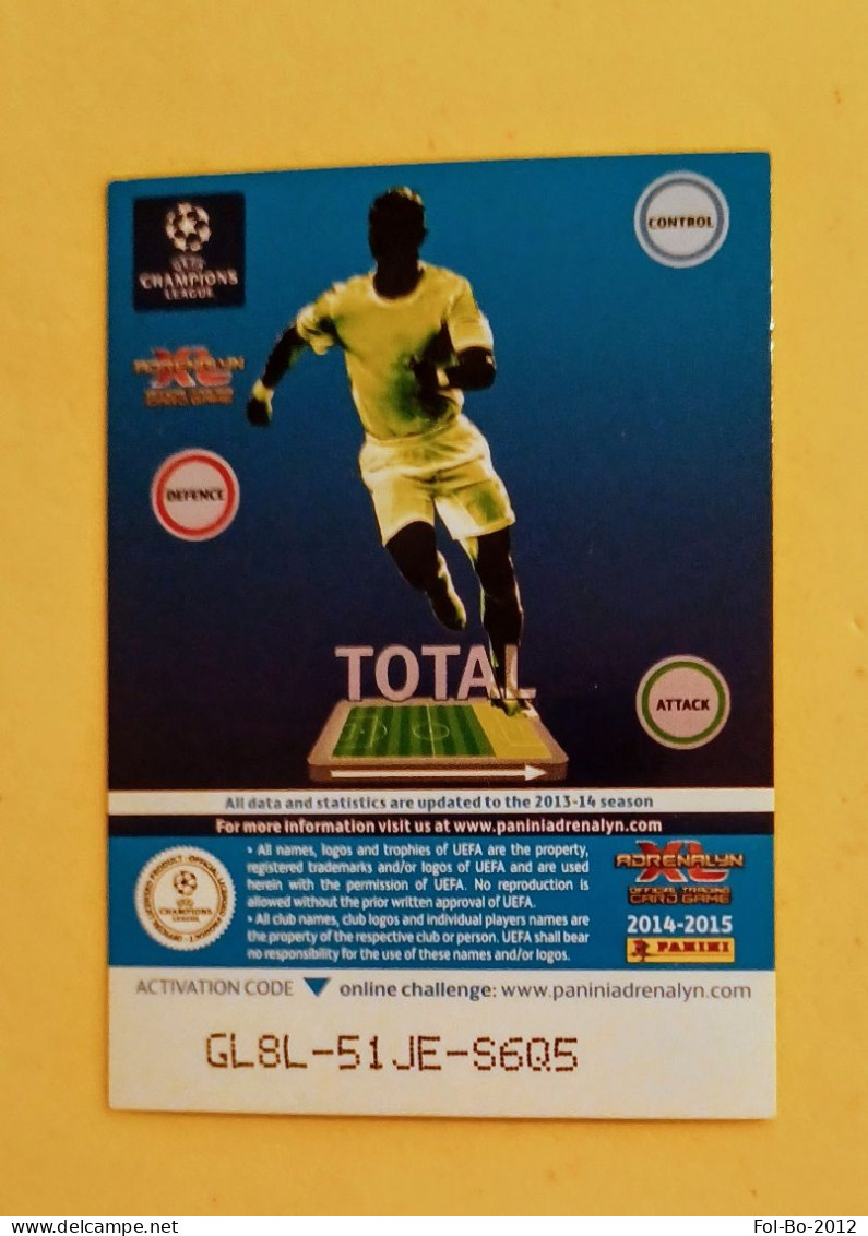 Totti Francesco Champions Adrenalyn Limited Edition Roma  Panini 2014/15 - Italiaanse Uitgave