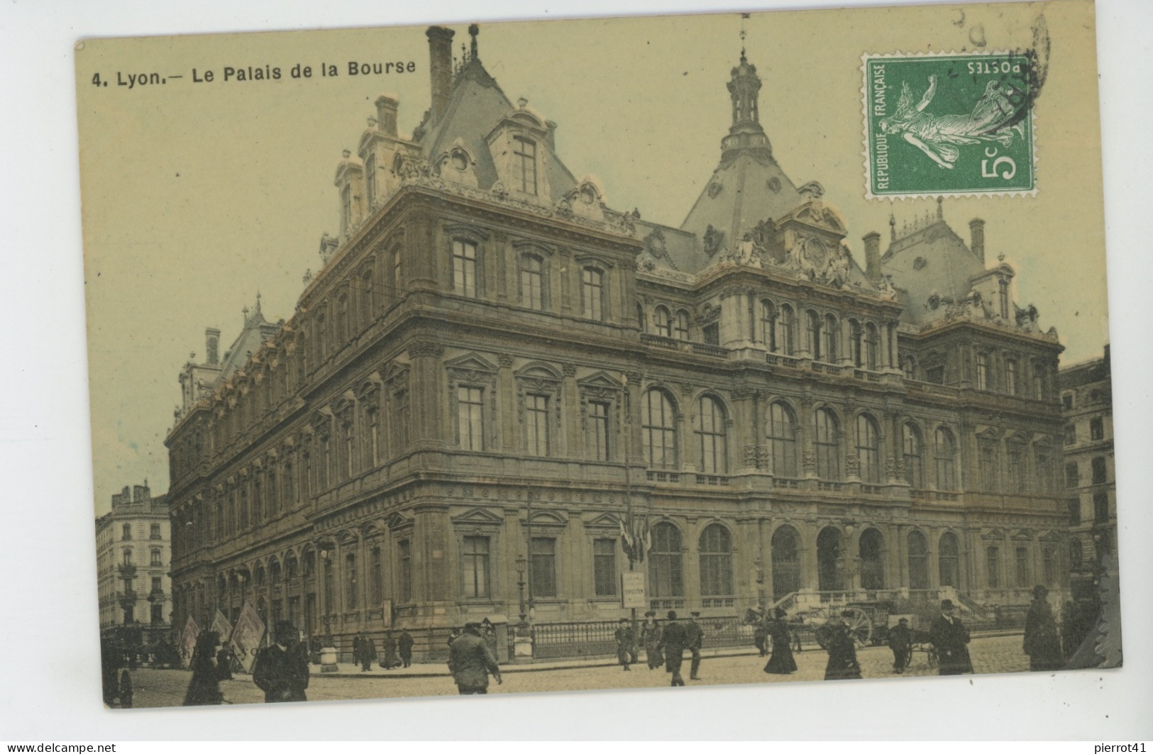 LYON - Le Palais De La Bourse (belle Carte Glacée) - Autres & Non Classés