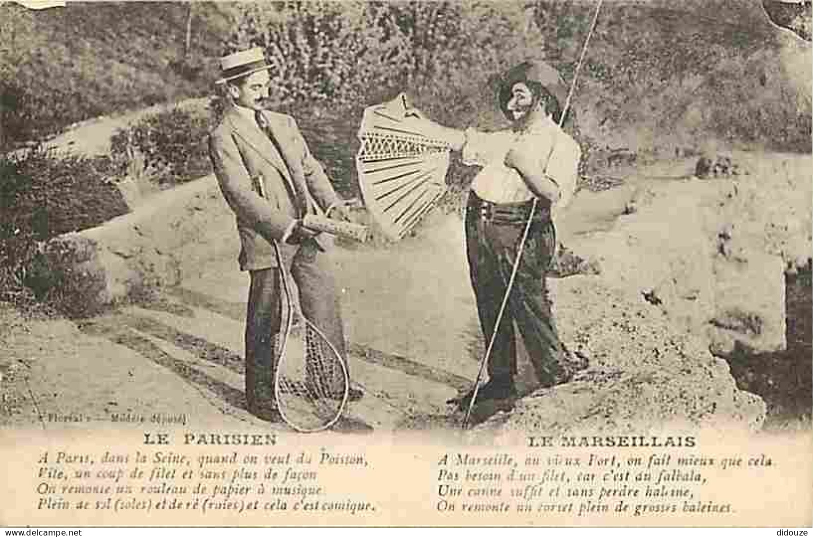 Folklore - Le Parisien - Le Marseillais - CPA - Voir Scans Recto-Verso - Autres & Non Classés