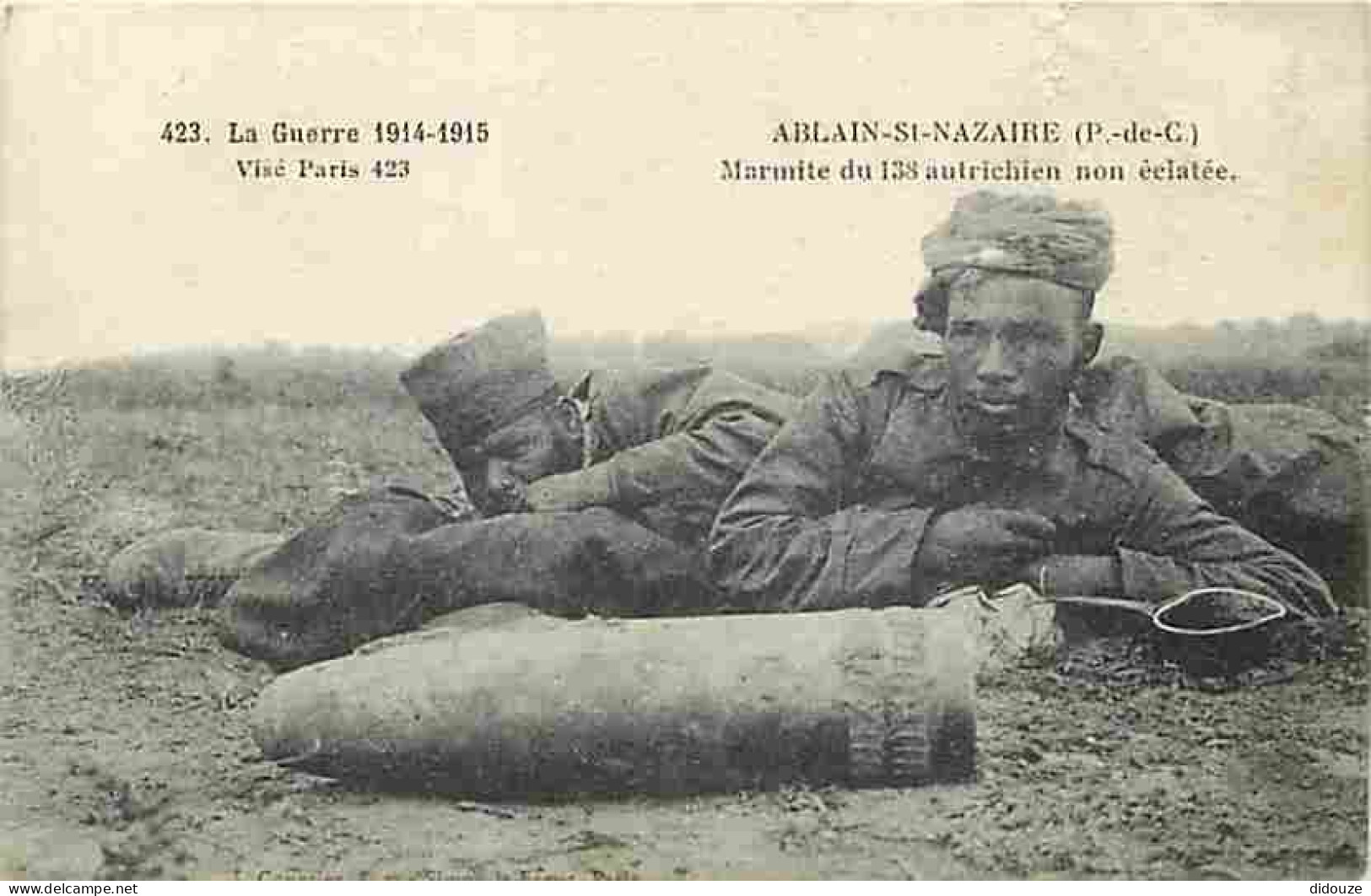 62 - Ablain Saint Nazaire - Marmite Du 138 Autrichien Non éclatée - Animée - Militaria - Ecrite En 1919 - CPA - Voir Sca - Autres & Non Classés