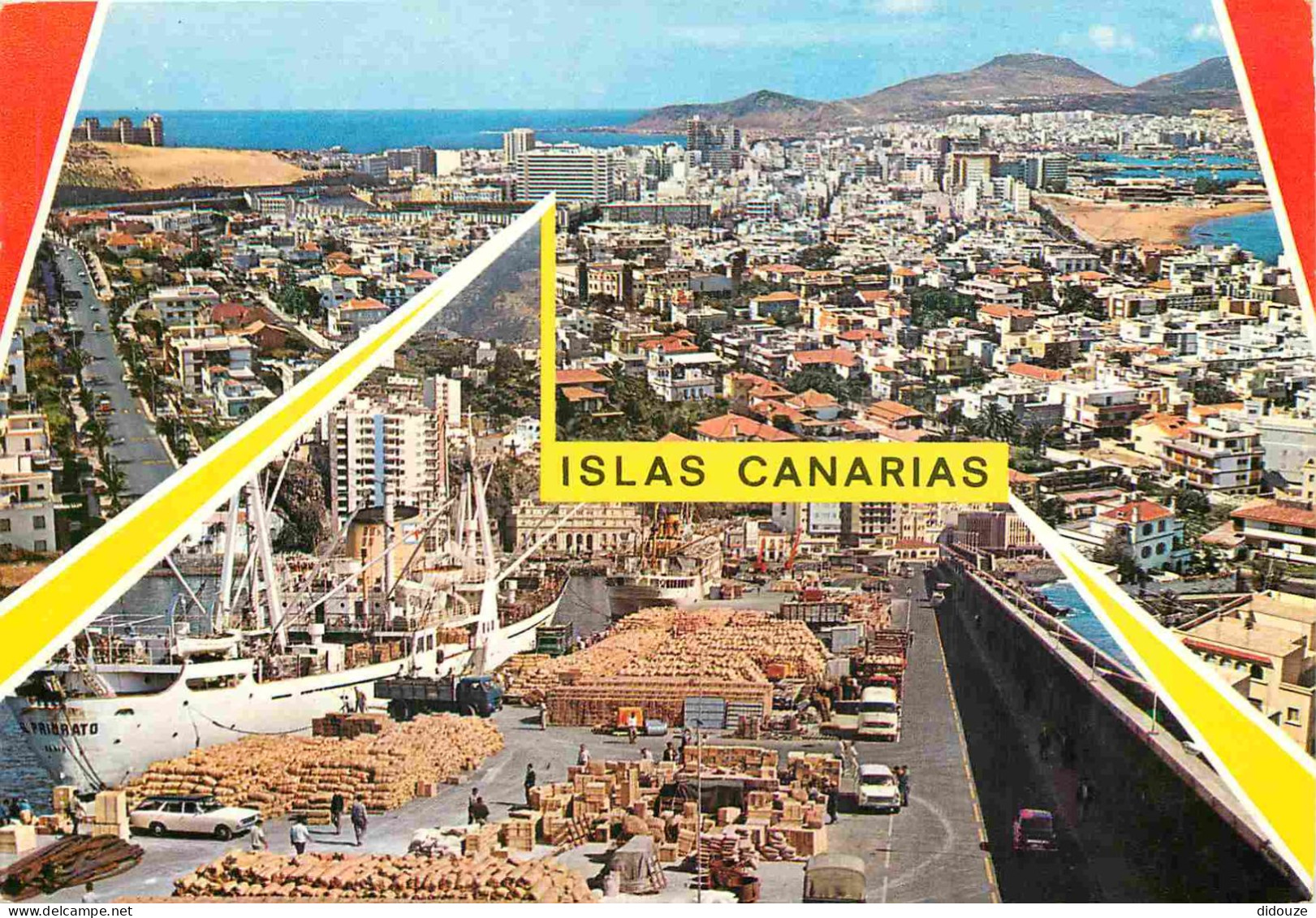 Espagne - Espana - Islas Canarias - Gran Canaria - Multivues - Déchargement De Marchandises Sur Le Port - Bateaux - CPM  - Gran Canaria