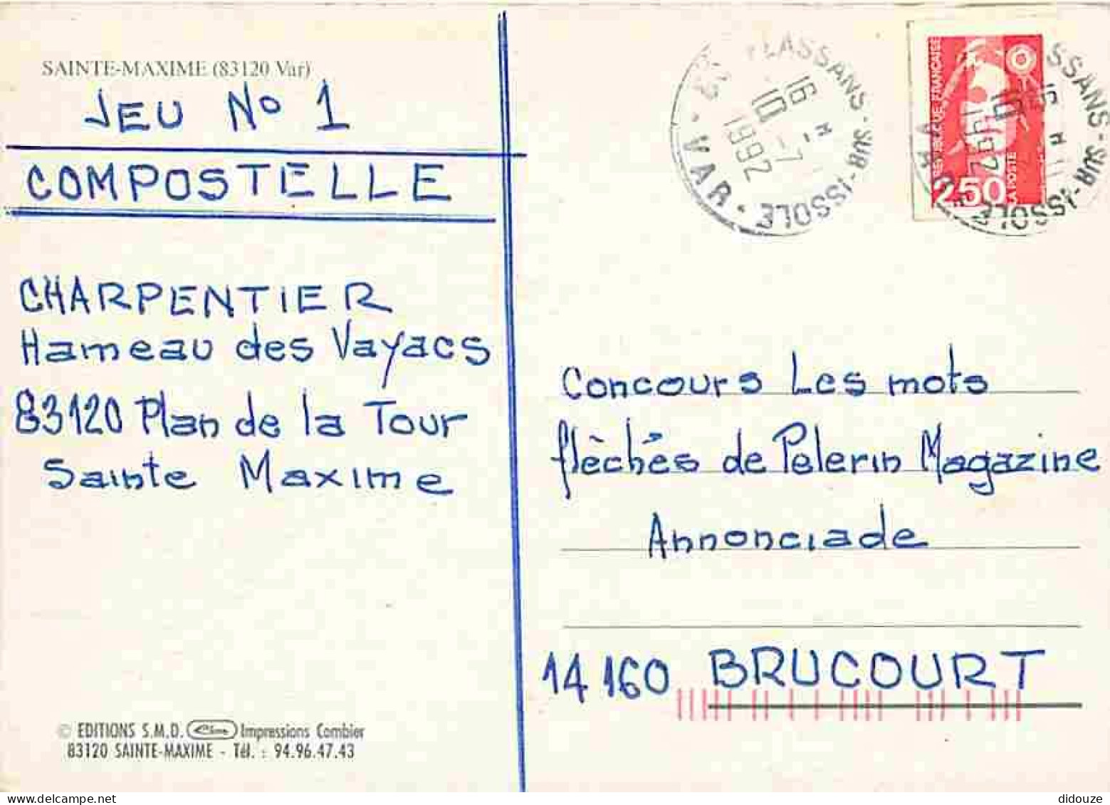83 - Sainte Maxime - Eglise - Fleurs - CPM - Voir Scans Recto-Verso - Sainte-Maxime