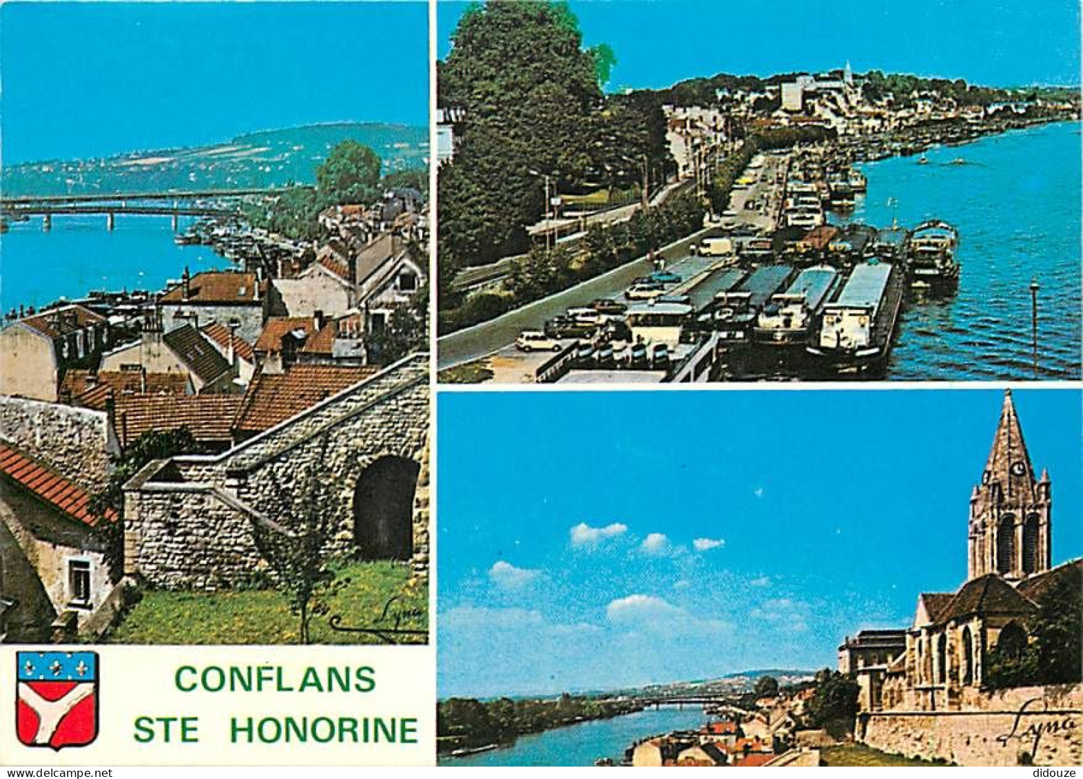 78 - Conflans Sainte Honorine - Multivues - Blasons - Péniches - CPM - Voir Scans Recto-Verso - Conflans Saint Honorine