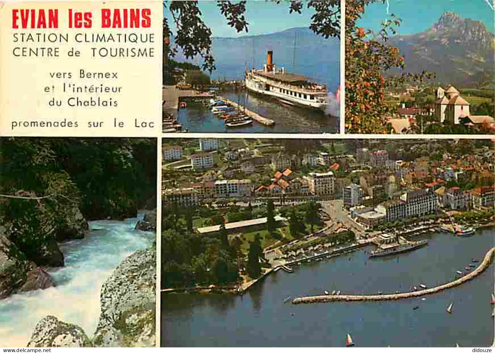 74 - Evian Les Bains - Multivues - Bateaux - CPM - Voir Scans Recto-Verso - Evian-les-Bains