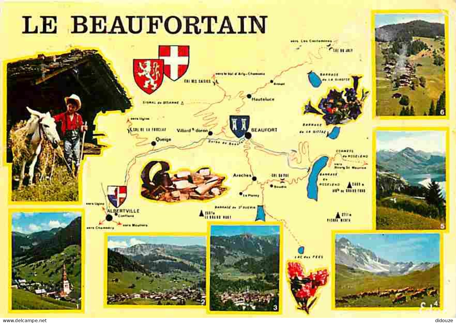 73 - Savoie - Le Beaufortain - Multivues - Carte Géographique - CPM - Voir Scans Recto-Verso - Autres & Non Classés