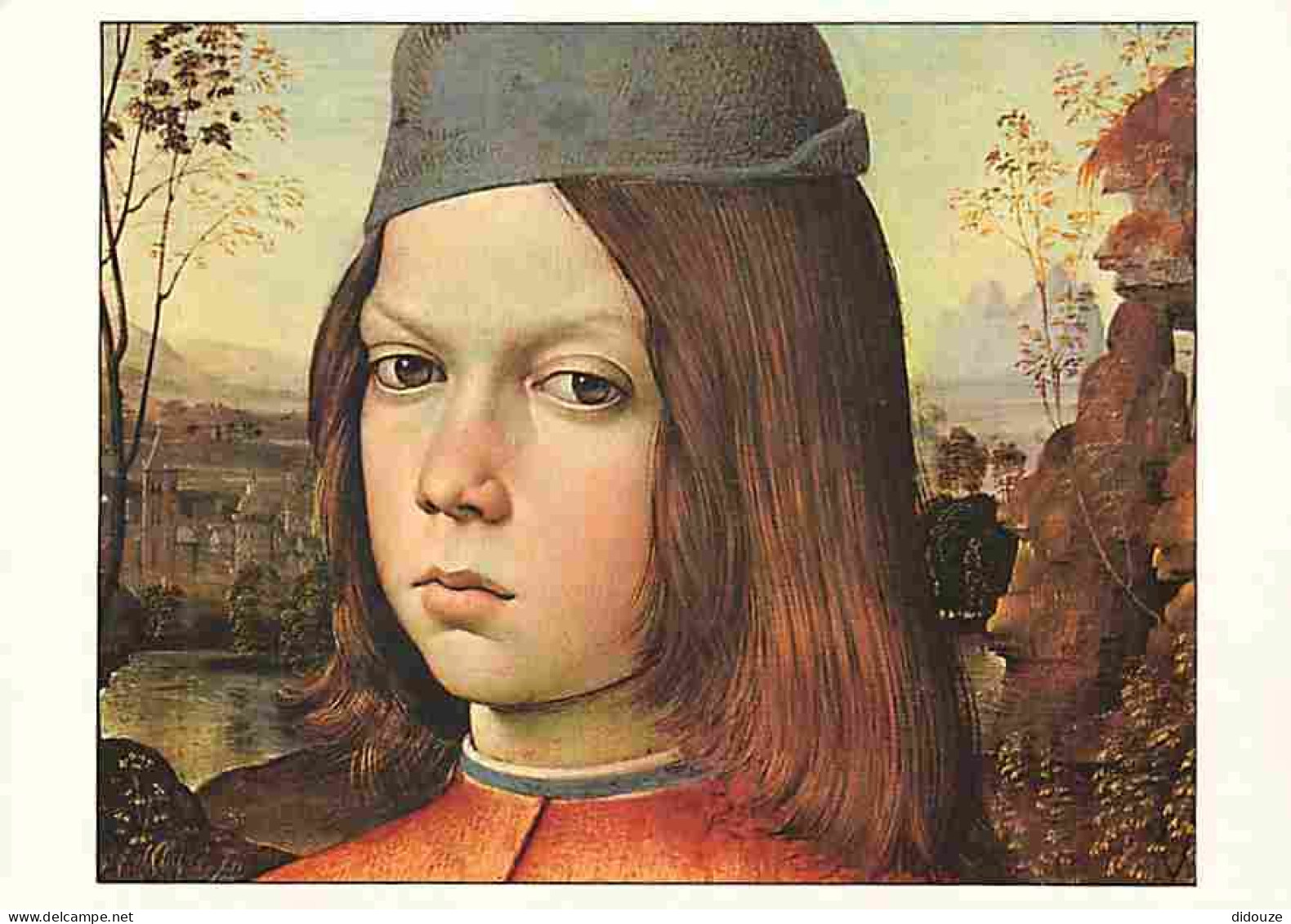 Art - Peinture - Pinturicchio - Portrait De Jeune Garçon - Description De L'oeuvre Au Dos - Carte Neuve - CPM - Voir Sca - Peintures & Tableaux