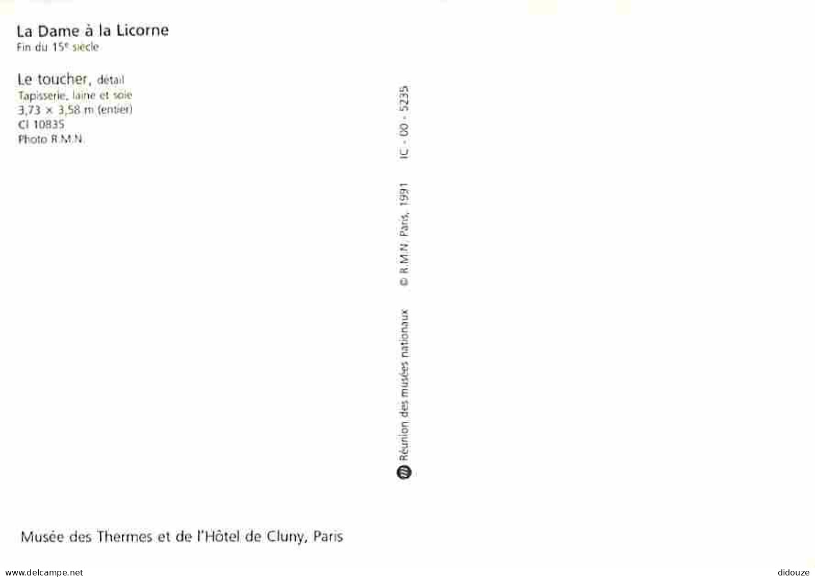 Art - Tapisserie - La Dame à La Licorne - Le Toucher - Détail - CPM - Voir Scans Recto-Verso - Other & Unclassified