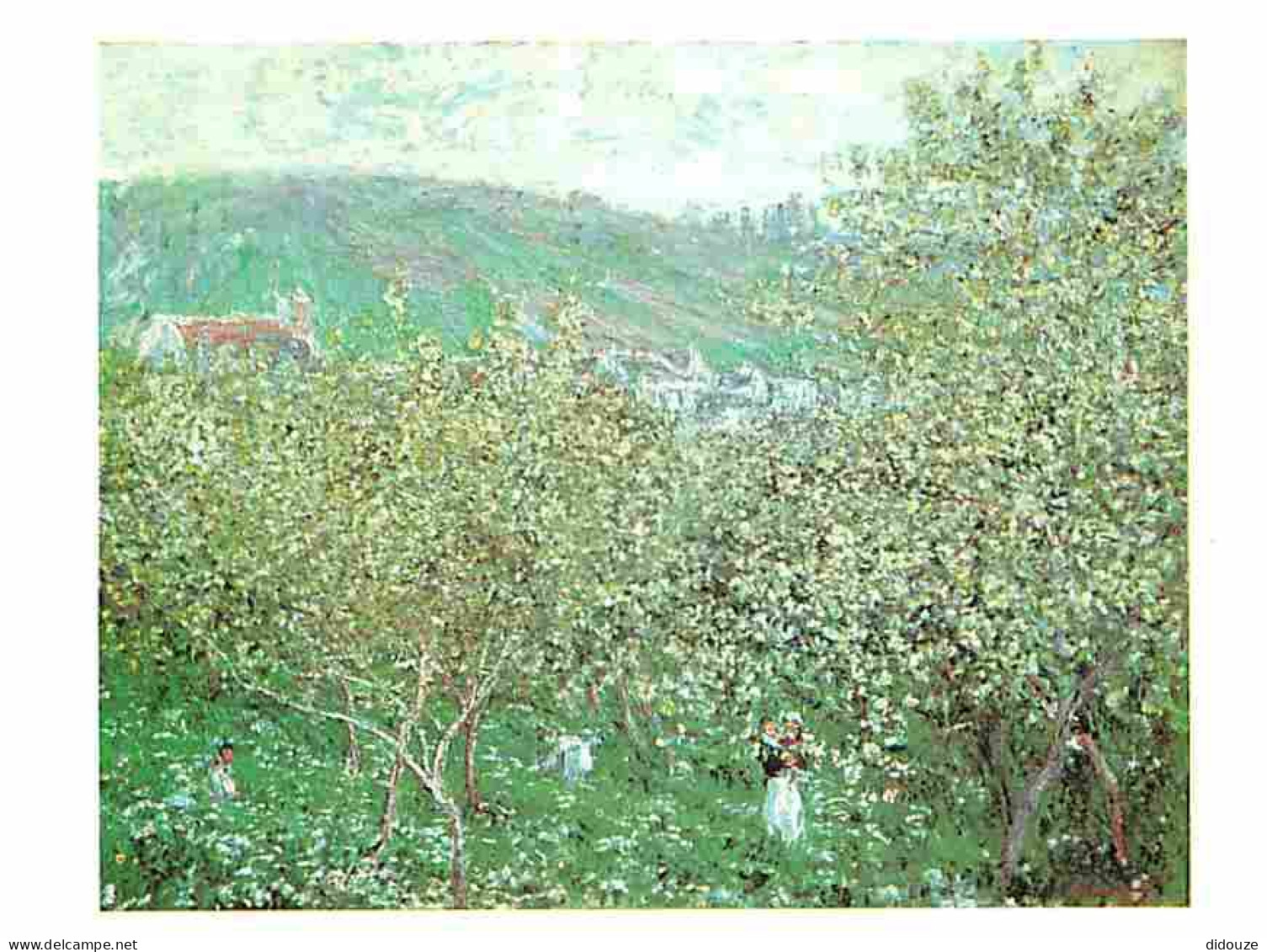 Art - Peinture - Claude Monet - Vétheuil - Les Pruniers En Fleur - CPM - Voir Scans Recto-Verso - Malerei & Gemälde