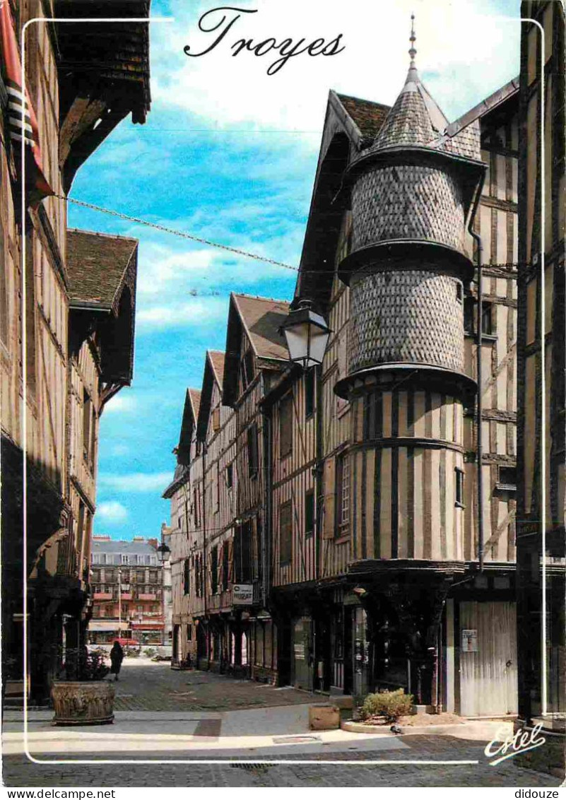 10 - Troyes - Rue Champeaux - Vieilles Maisons Champenoises Et La Tourelle De L'Orfèvre - CPM - Voir Scans Recto-Verso - Troyes