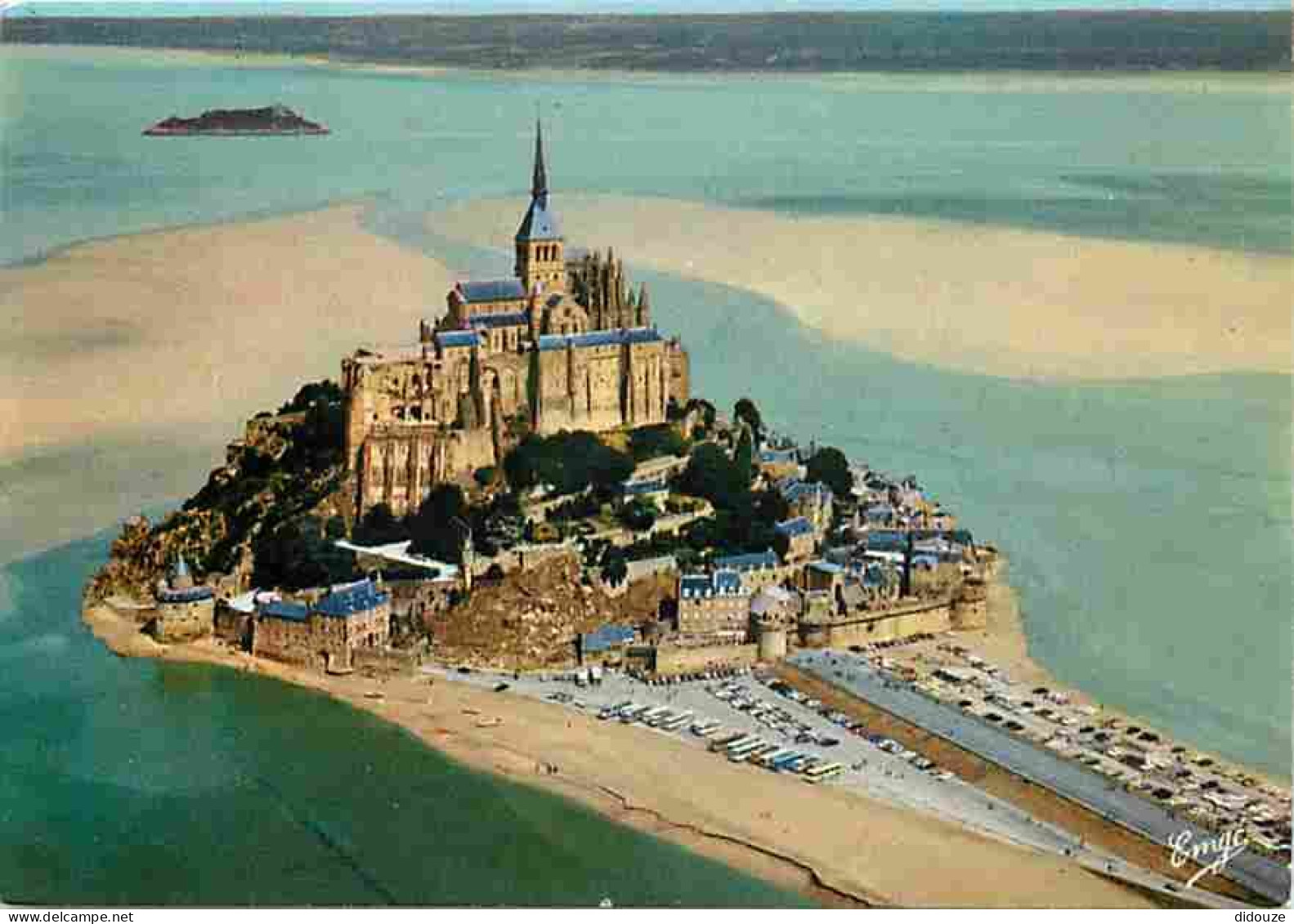 50 - Le Mont Saint Michel - Vue Générale Aérienne - Flamme Postale - CPM - Voir Scans Recto-Verso - Le Mont Saint Michel