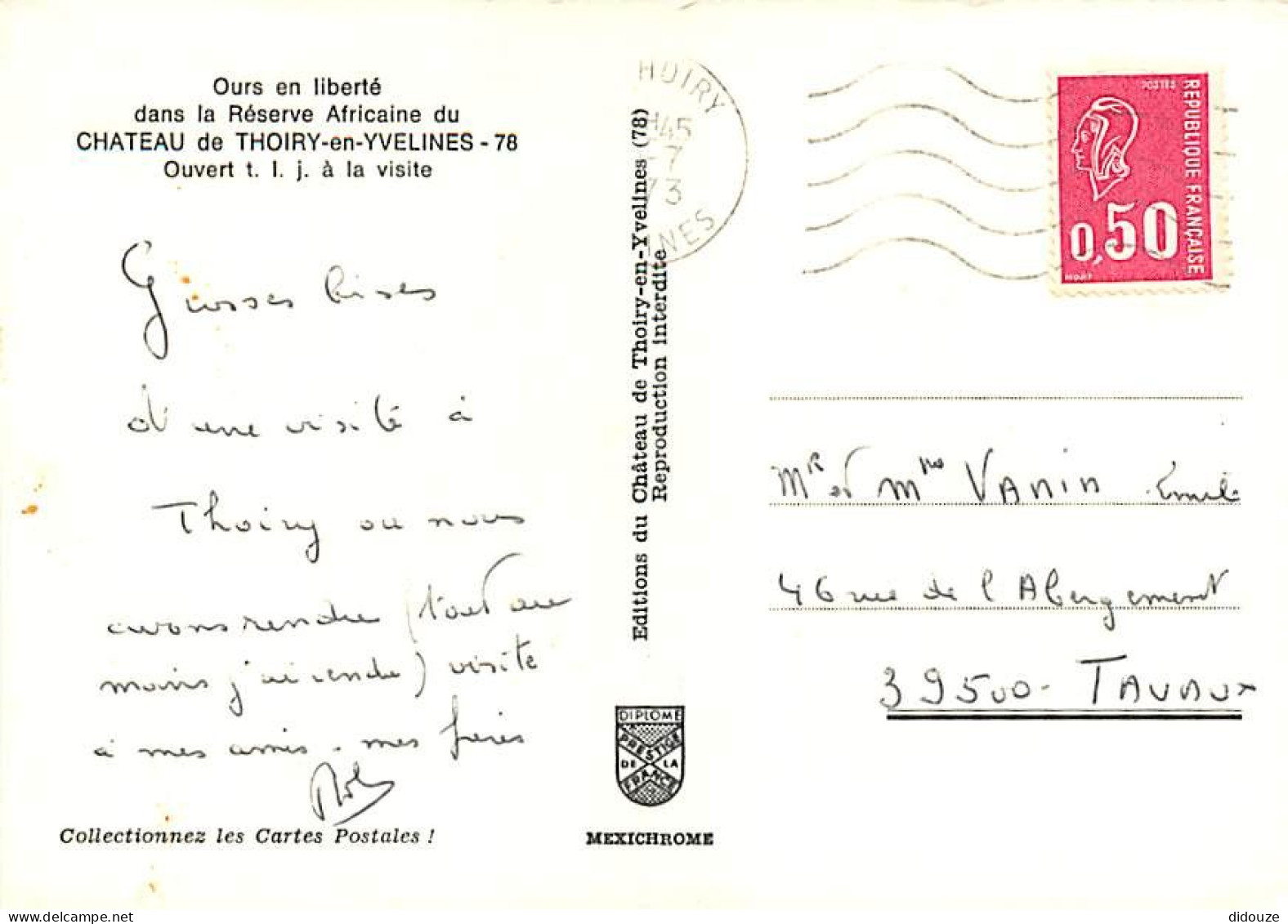 Animaux - Ours - Réserve Africaine Du Château De Thoiry En Yvelines - Zoo - Bear - CPM - Voir Scans Recto-Verso - Ours