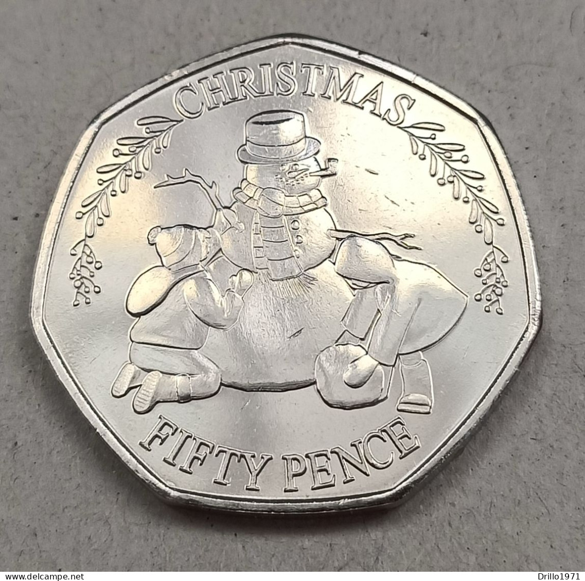 Gibilterra 50 Pence 2023 Christmas Coin Charles III Eventuali Dazi A Carico Dell'acquirente - Gibilterra