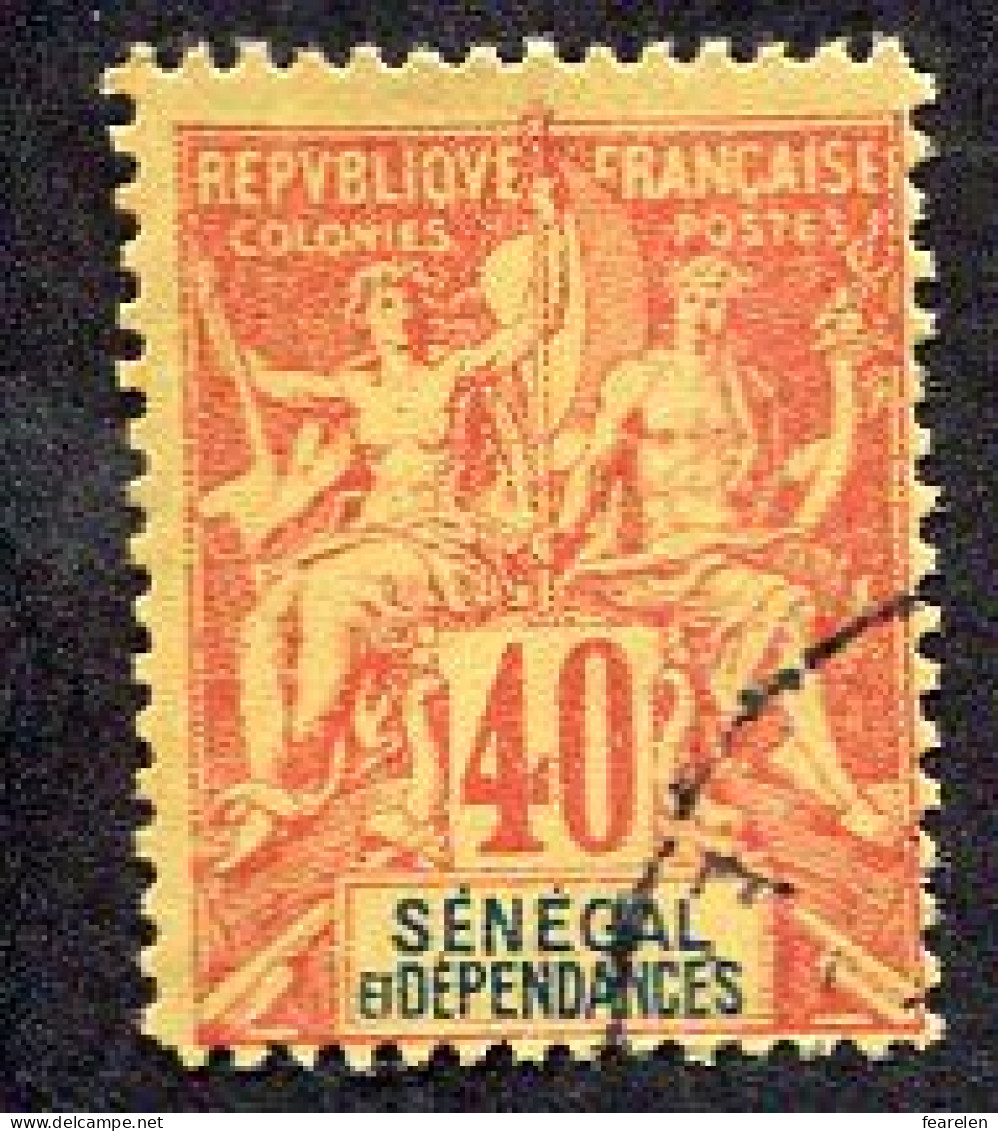 Colonie Française, Sénégal N°17 Oblitéré ; Faux Fournier - Oblitérés