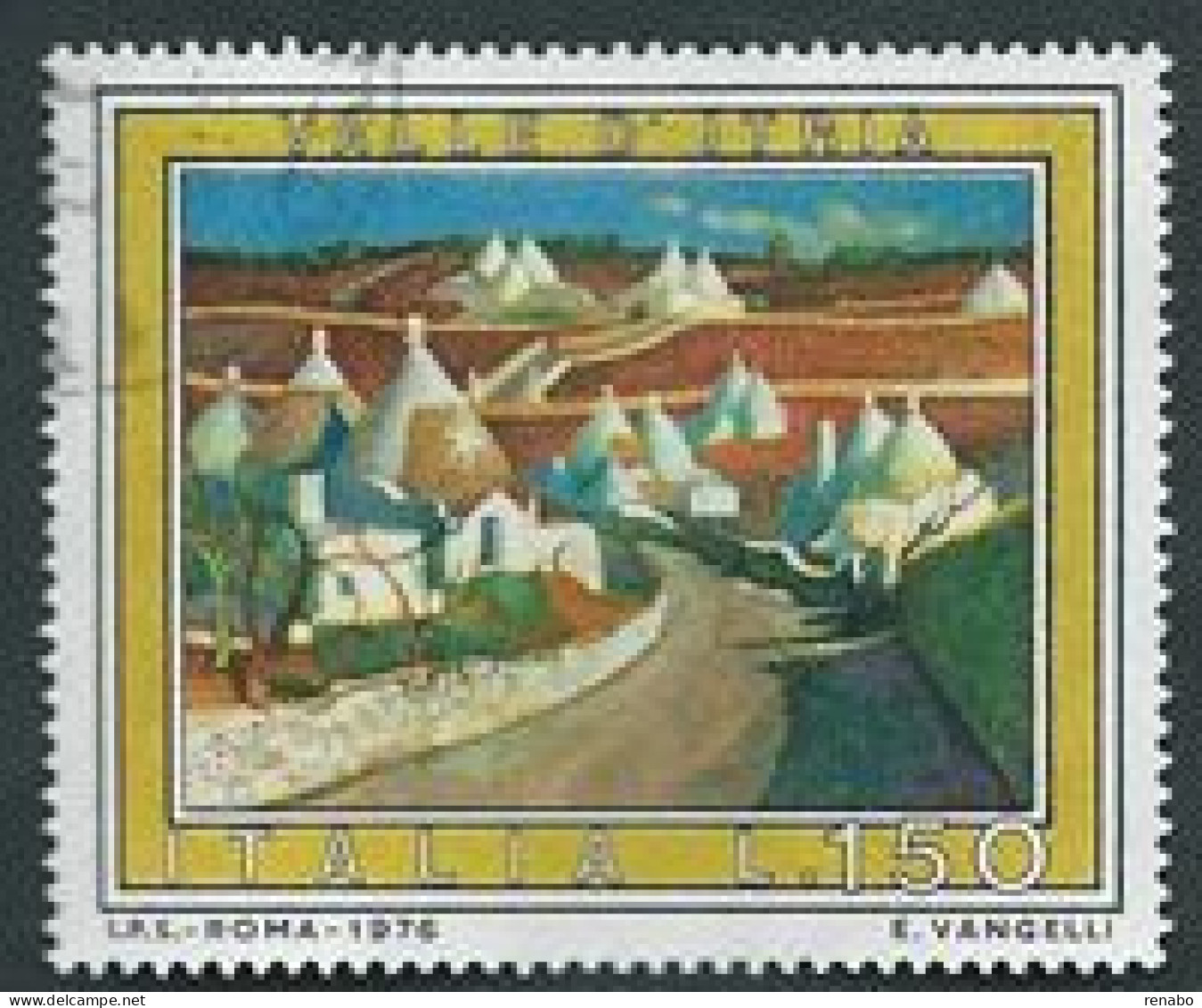 Italia, Italy, Italien, Italie 1976; Valle D' Itria Con I Famosi Trulli Della Puglia, The Trulli Of Puglia. Used. - Sonstige & Ohne Zuordnung