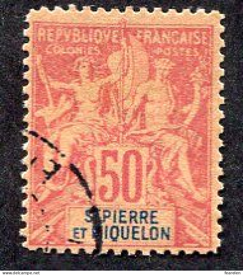 Colonie Française, Saint-Pierre Et Miquelon N°69 Oblitéré ; Faux Fournier - Usados