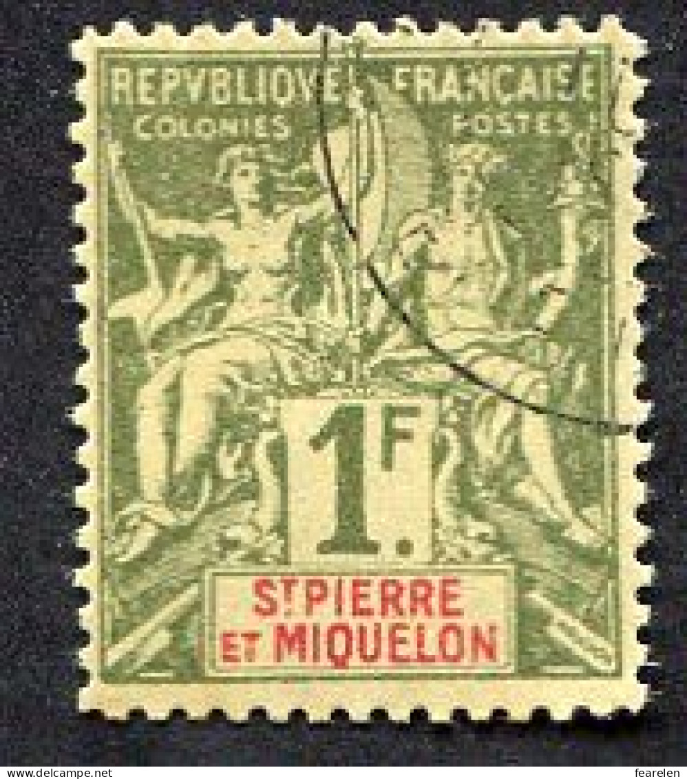 Colonie Française, Saint-Pierre Et Miquelon N°71 Oblitéré ; Faux Fournier - Used Stamps
