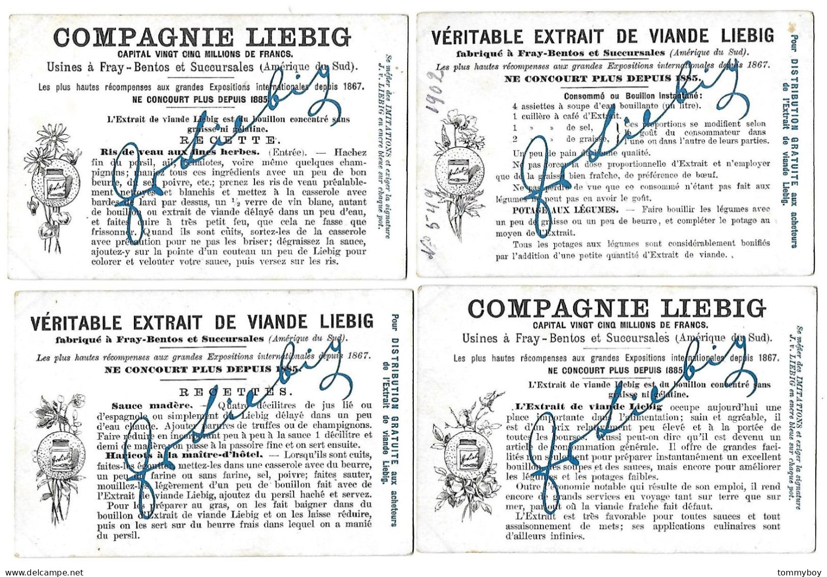 S 681, Liebig 6 Cards, Le Rhin (a Few Spots) (ref B16) - Liebig