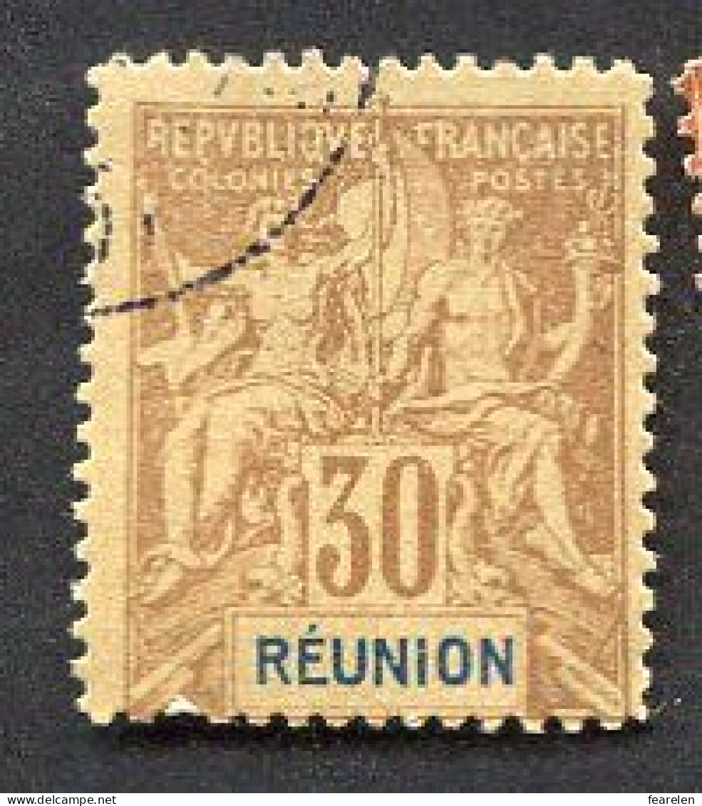 Colonie Française, Réunion N°40 Oblitéré ; Faux Fournier - Used Stamps