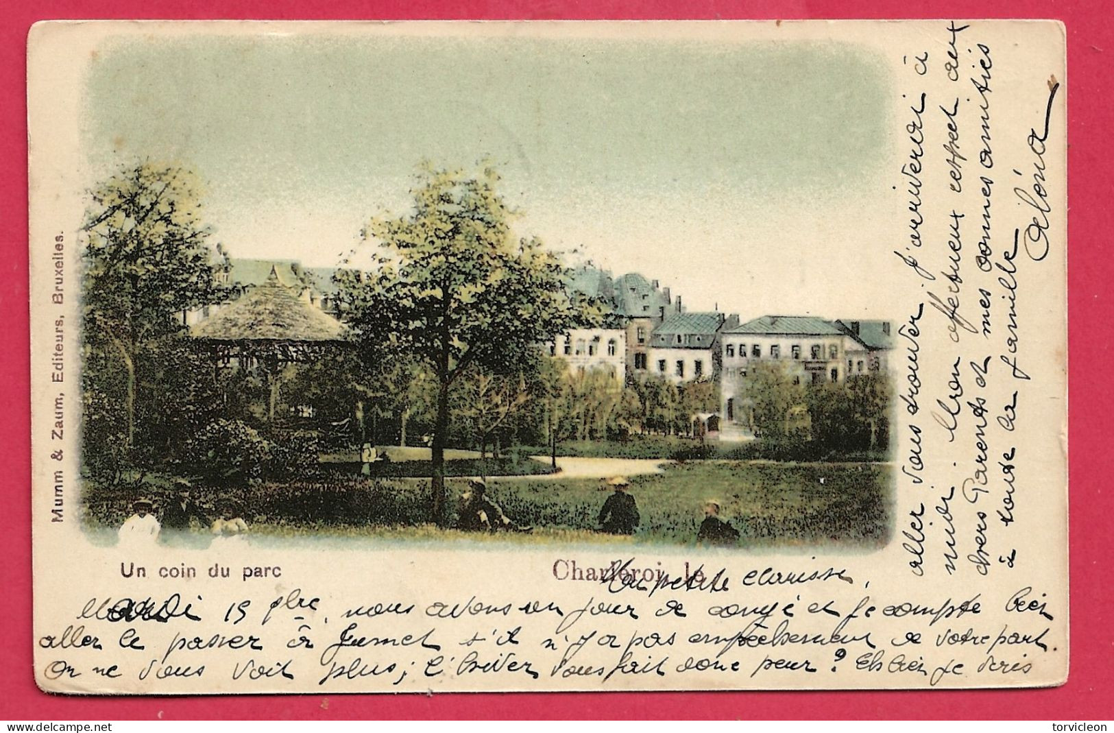 C.P. Charleroi   =  Un  Coin  Du  Parc - Charleroi