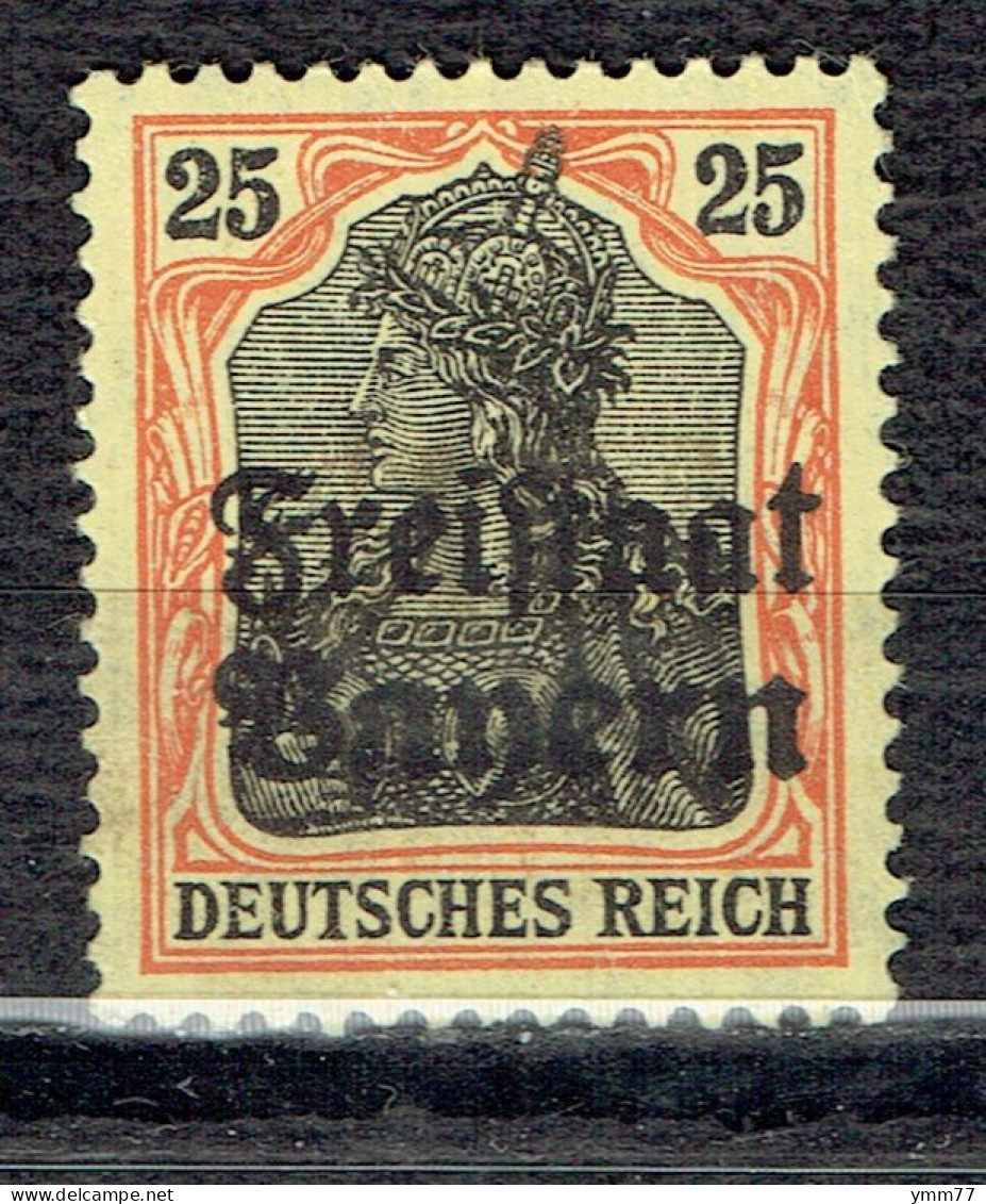 Timbre D'Allemagne Type Germania Surchargé - Neufs