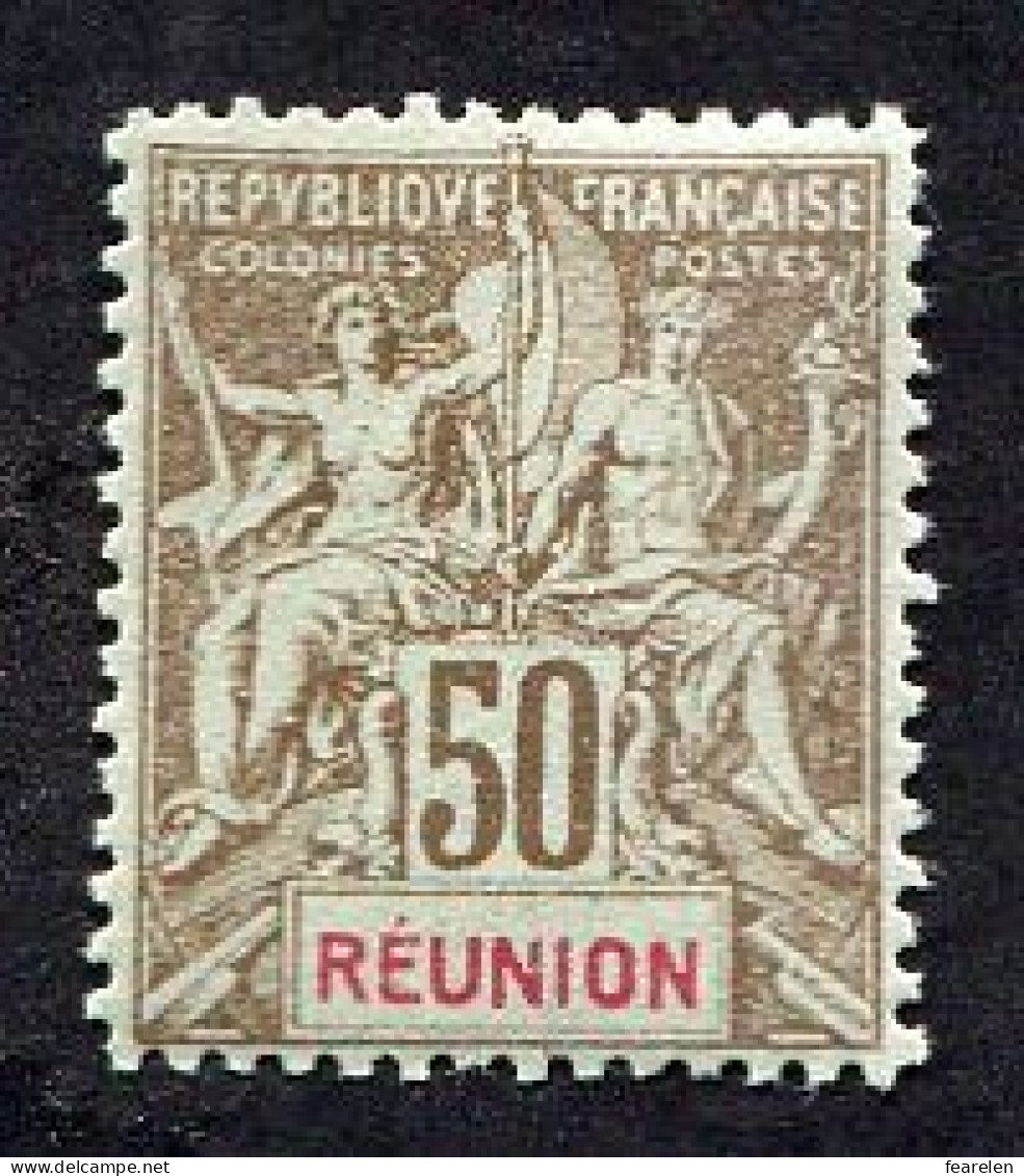 Colonie Française, Réunion N°50 Neuf ; Faux Fournier - Nuevos