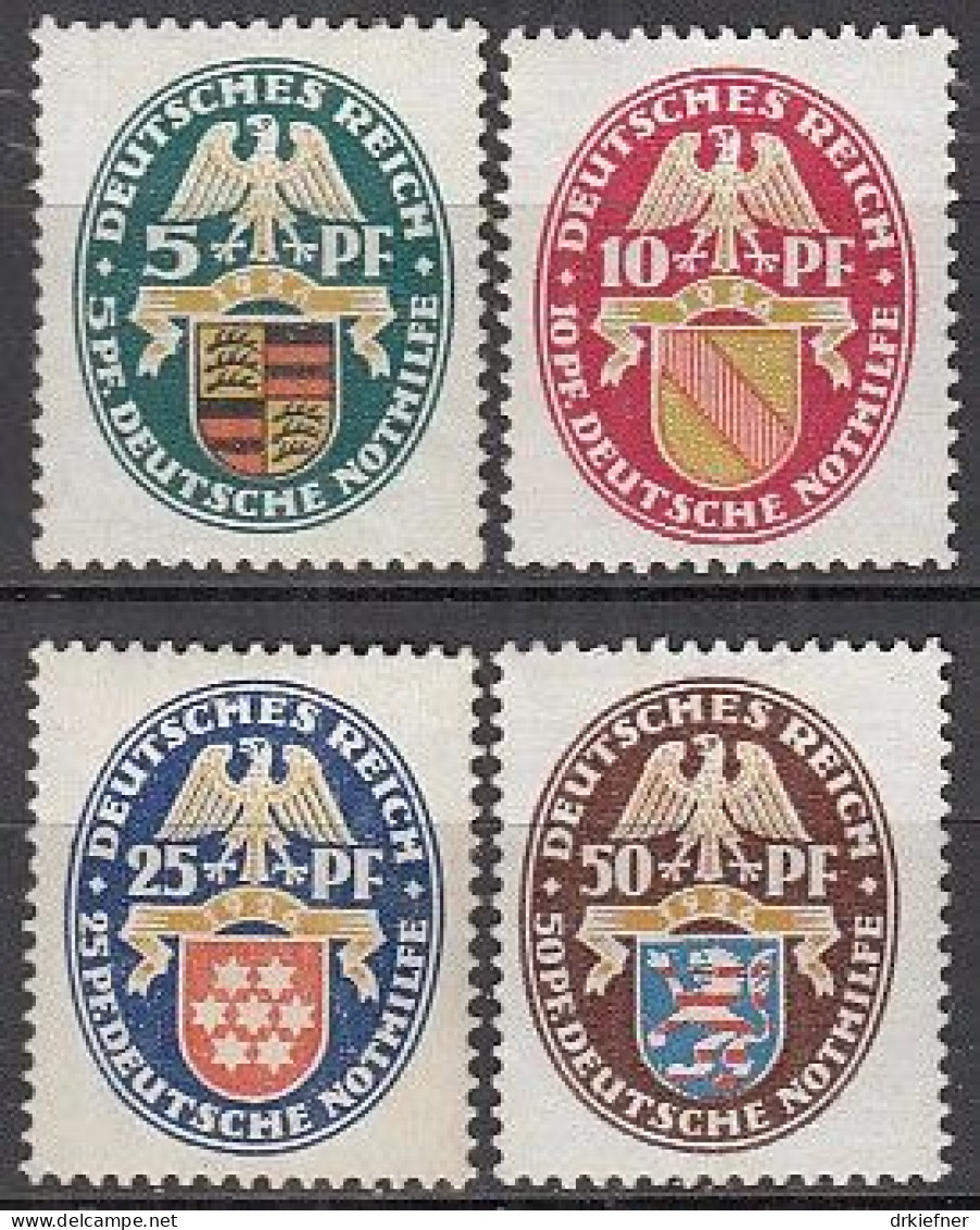 DR  398-401, Ungebraucht *, Nothilfe: Landeswappen, 1926 - Unused Stamps