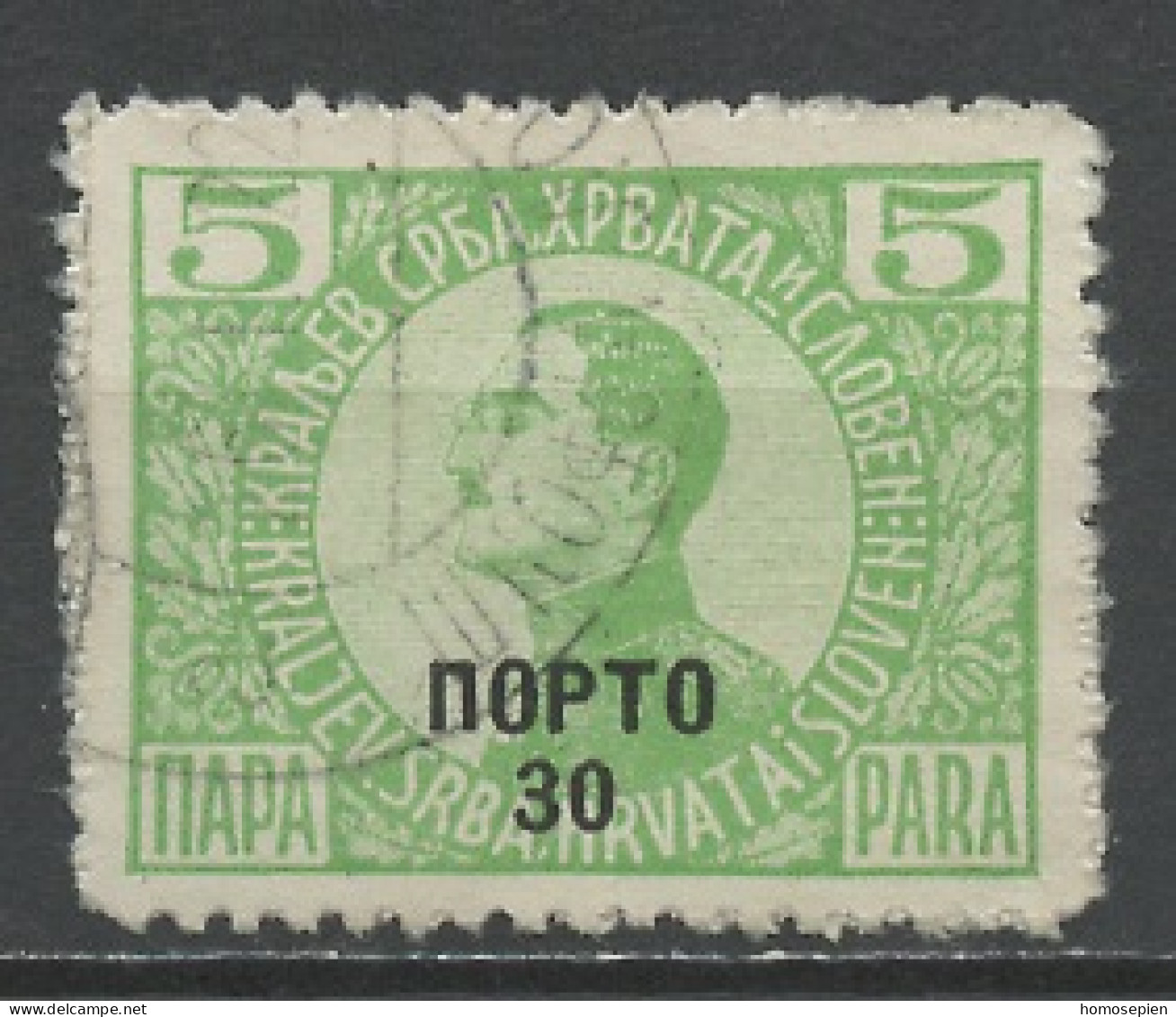 Yougoslavie - Jugoslawien - Yugoslavia Taxe 1921 Y&T N°T57- Michel N°P52 (o) - 30s5p Alexandre 1er - Portomarken