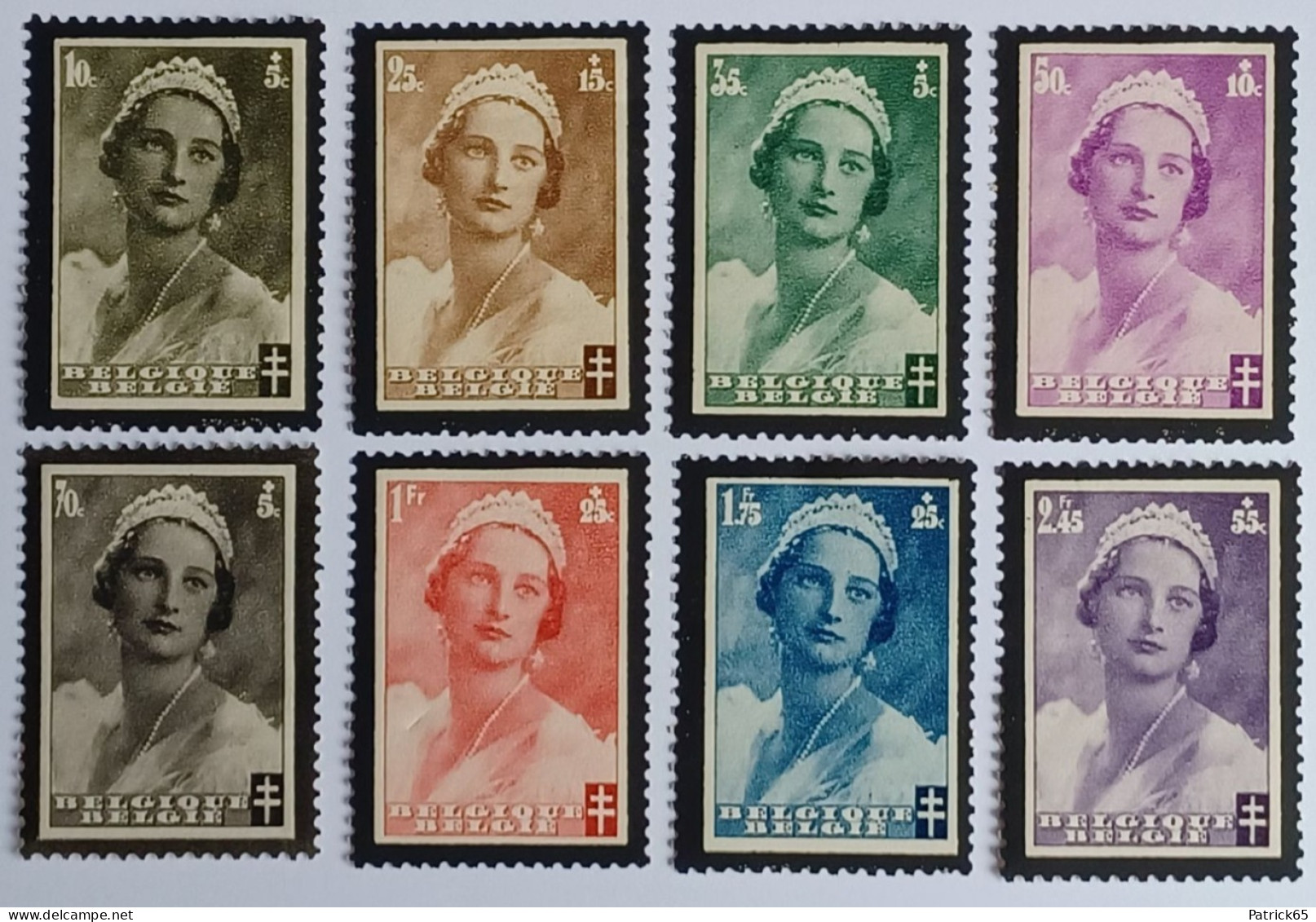 Belgie 1935 Koningin Astrid Obp-411/418 MNH-Postfris - Nuovi
