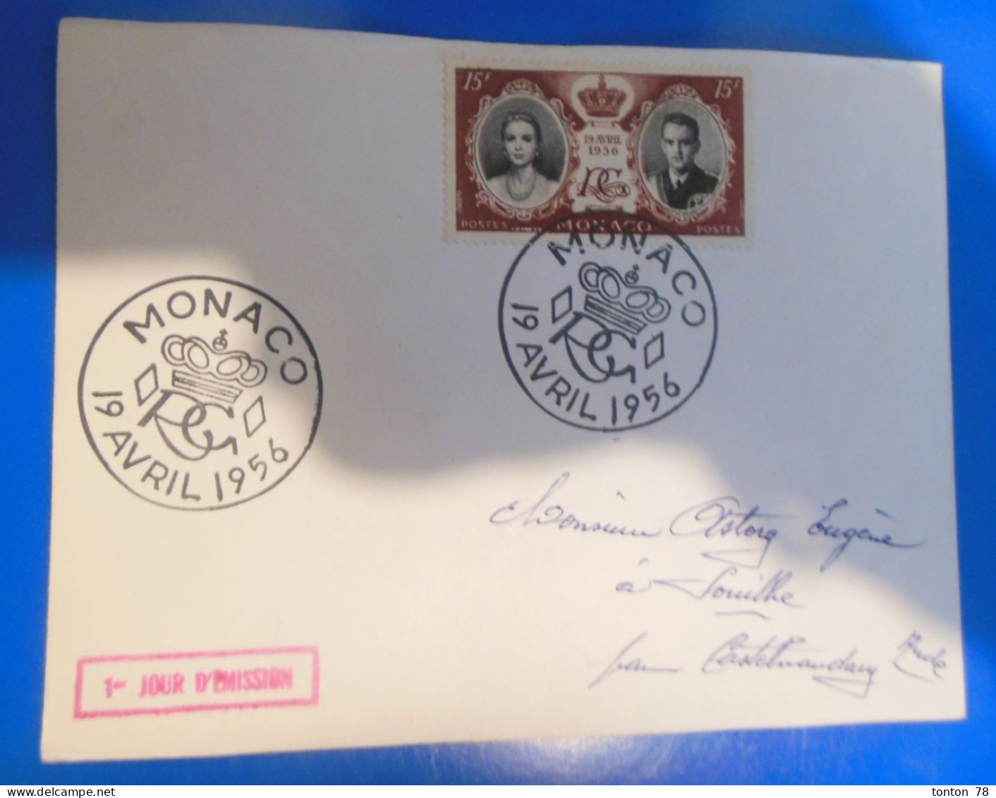 LETTRE 1er JOUR DE MONACO  -  1956 - FDC