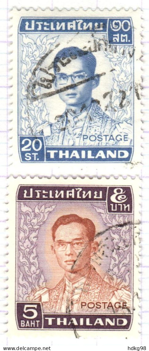 T+ Thailand 1972 Mi 623 627 Bhumipol Adujadeh - Thaïlande