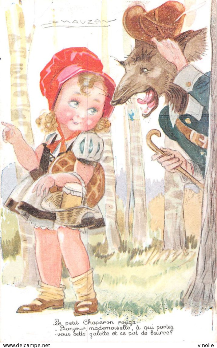 P-24-Mi-Is-2198 : CARTE ILLUSTREE PAR MAUZAN. LE PETIT CHAPERON ROUGE - Mauzan, L.A.