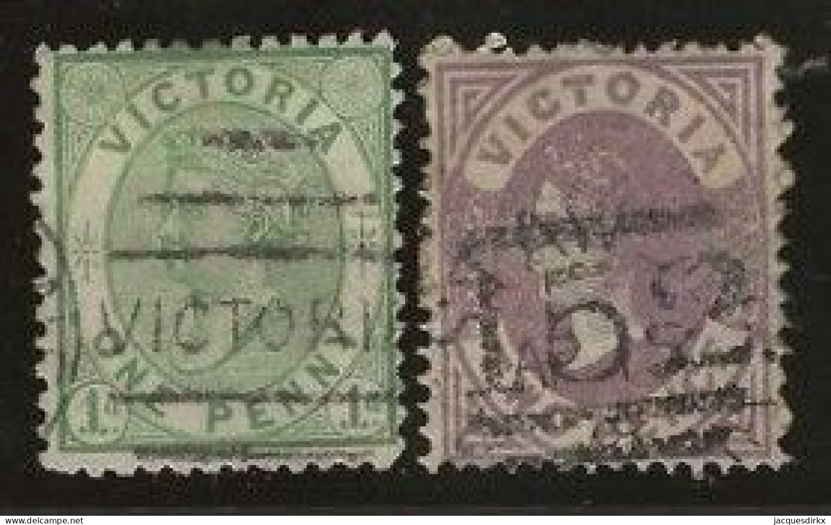 Victoria    .   SG    .   177/178    .   O      .     Cancelled - Used Stamps