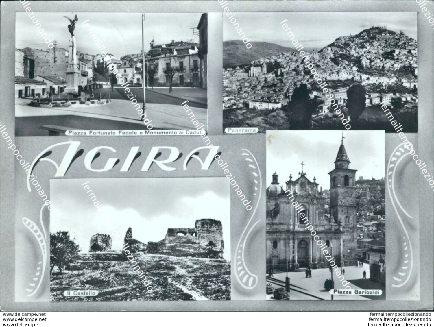 Bt518 Cartolina  Saluti Da Agira Provincia Di Enna Sicilia - Enna