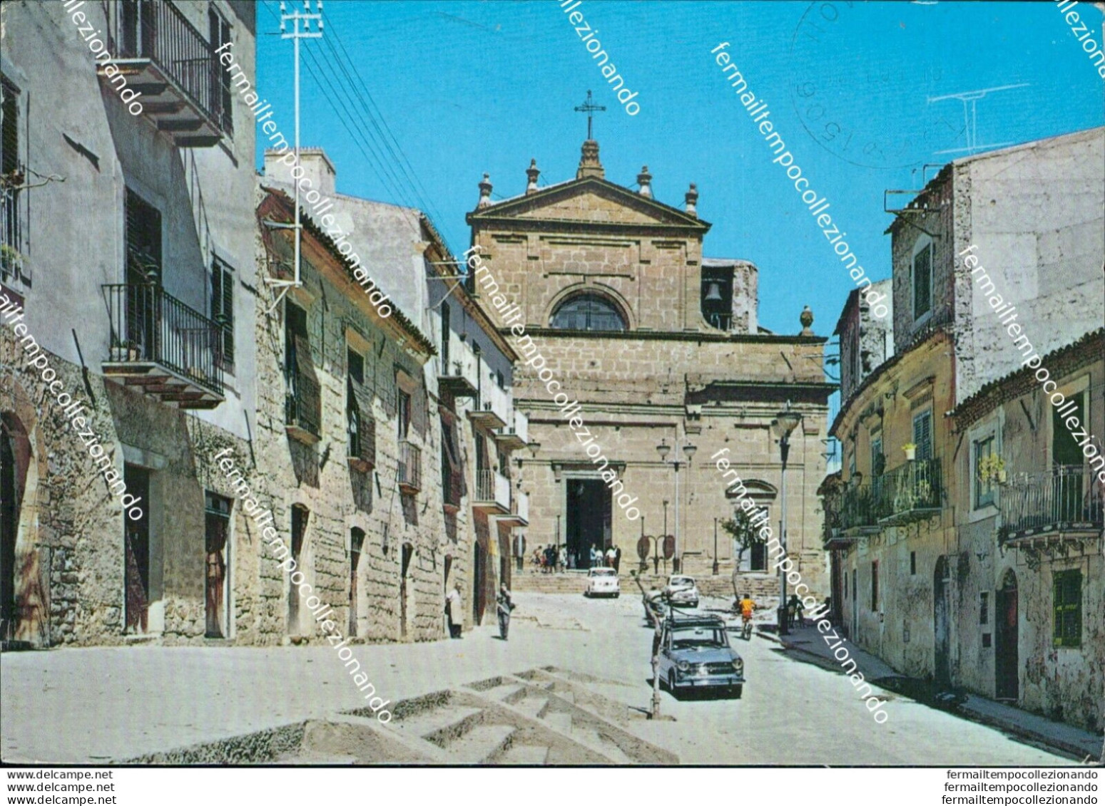 Bm572 Cartolina Pietraperzia Chiesa Madre Provincia Di Enna - Enna
