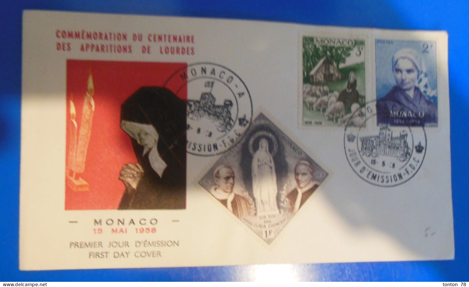 LETTRE 1er JOUR DE MONACO  -  1958 - FDC