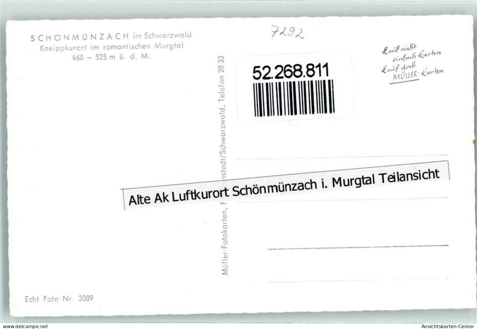 52268811 - Schoenmuenzach - Baiersbronn