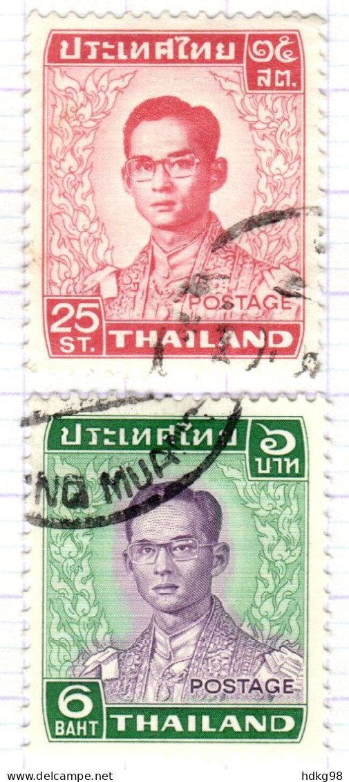 T+ Thailand 1972 Mi 624 628 Bhumipol Adujadeh - Thaïlande