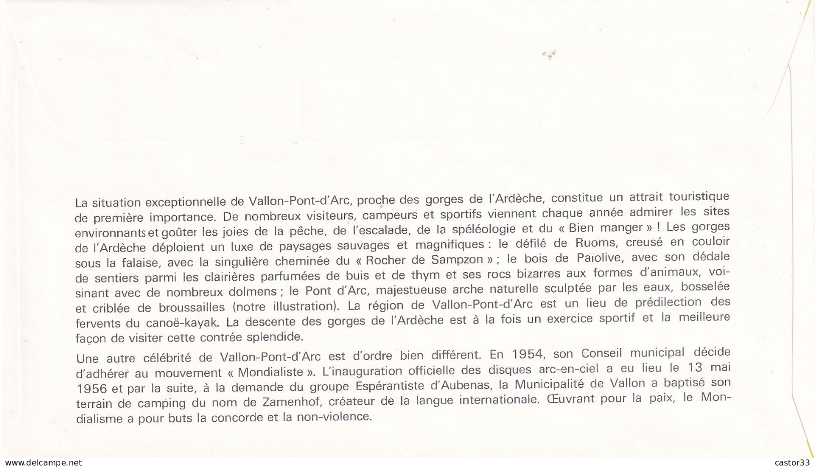 1er Jour, Gorges De L'Ardèche - 1970-1979