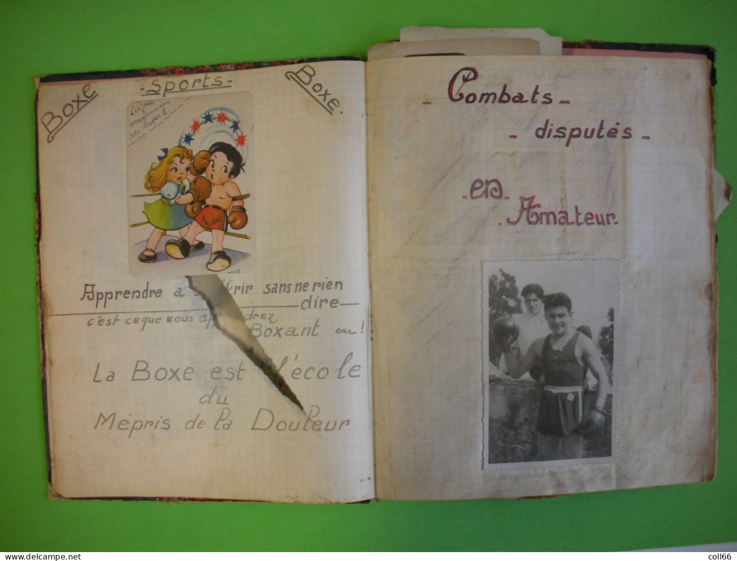 1946-57 Album Boxeur Catalan Jean Balmajo USAP Et Champion Indochine 1951-53 Légion Zauckers & Schilllke - Documents Historiques