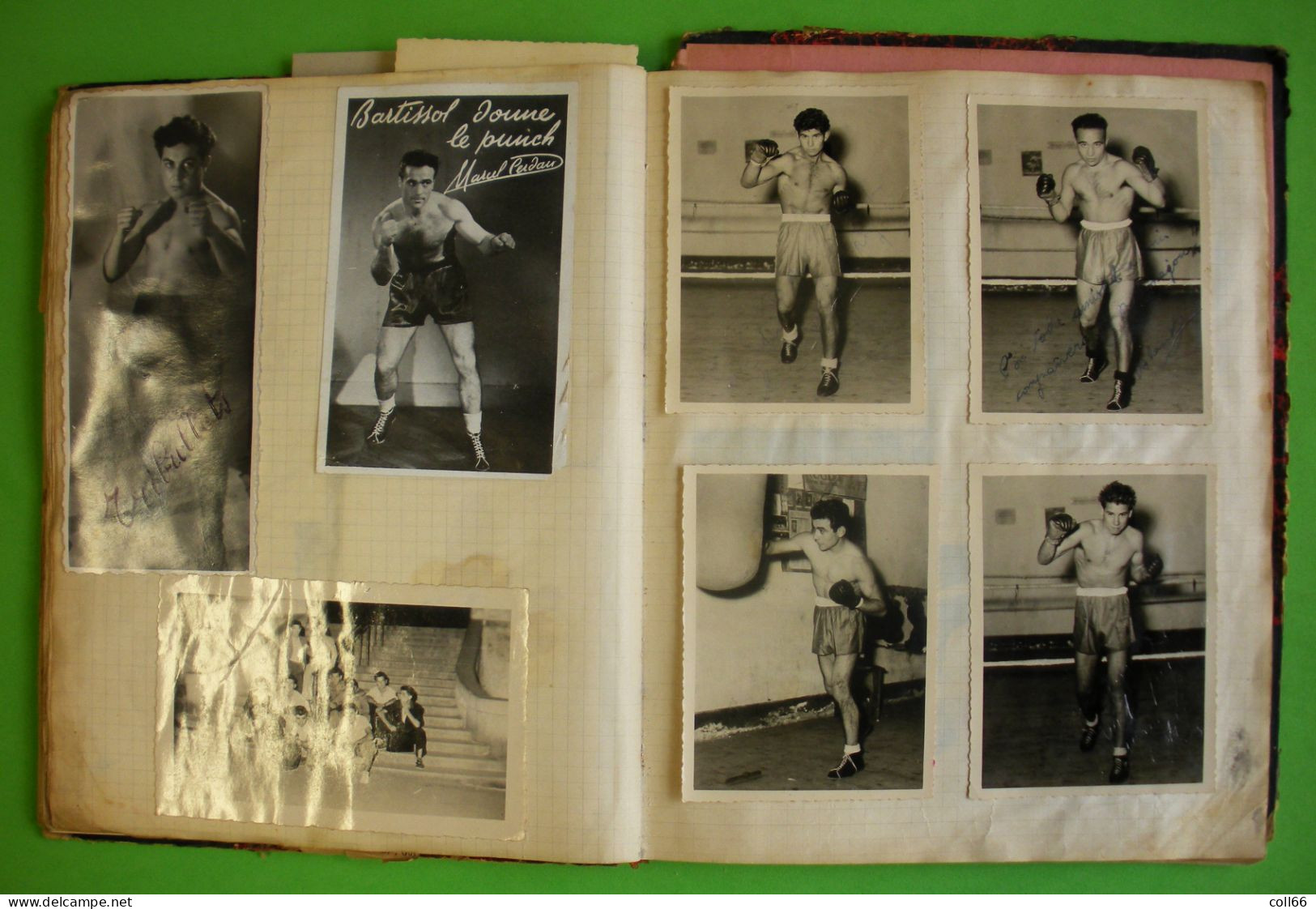 1946-57 Album Boxeur Catalan Jean Balmajo USAP et Champion Indochine 1951-53 Légion Zauckers & Schilllke