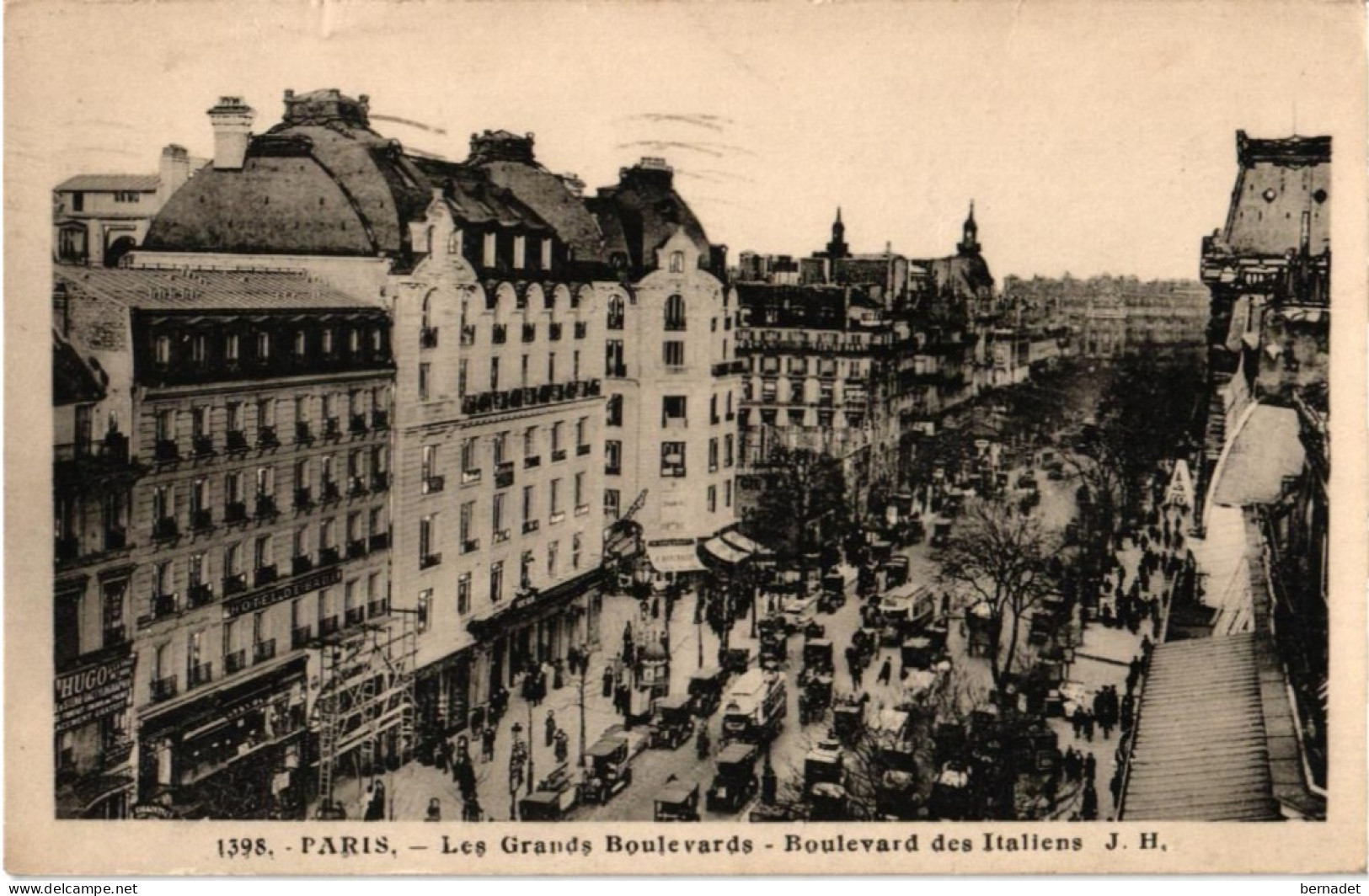 75 . PARIS . BOULEVARD DES ITALIENS . 1937 .  HOTEL DE BADE - Arrondissement: 09