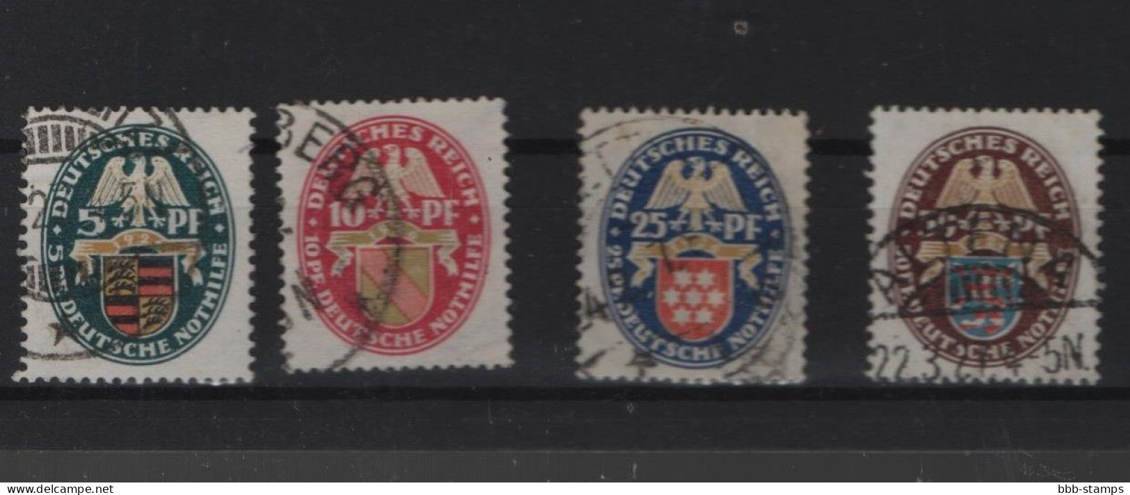 Deutsches Reich  Michel Kat.Nr.gest 398/401 (3) - Used Stamps