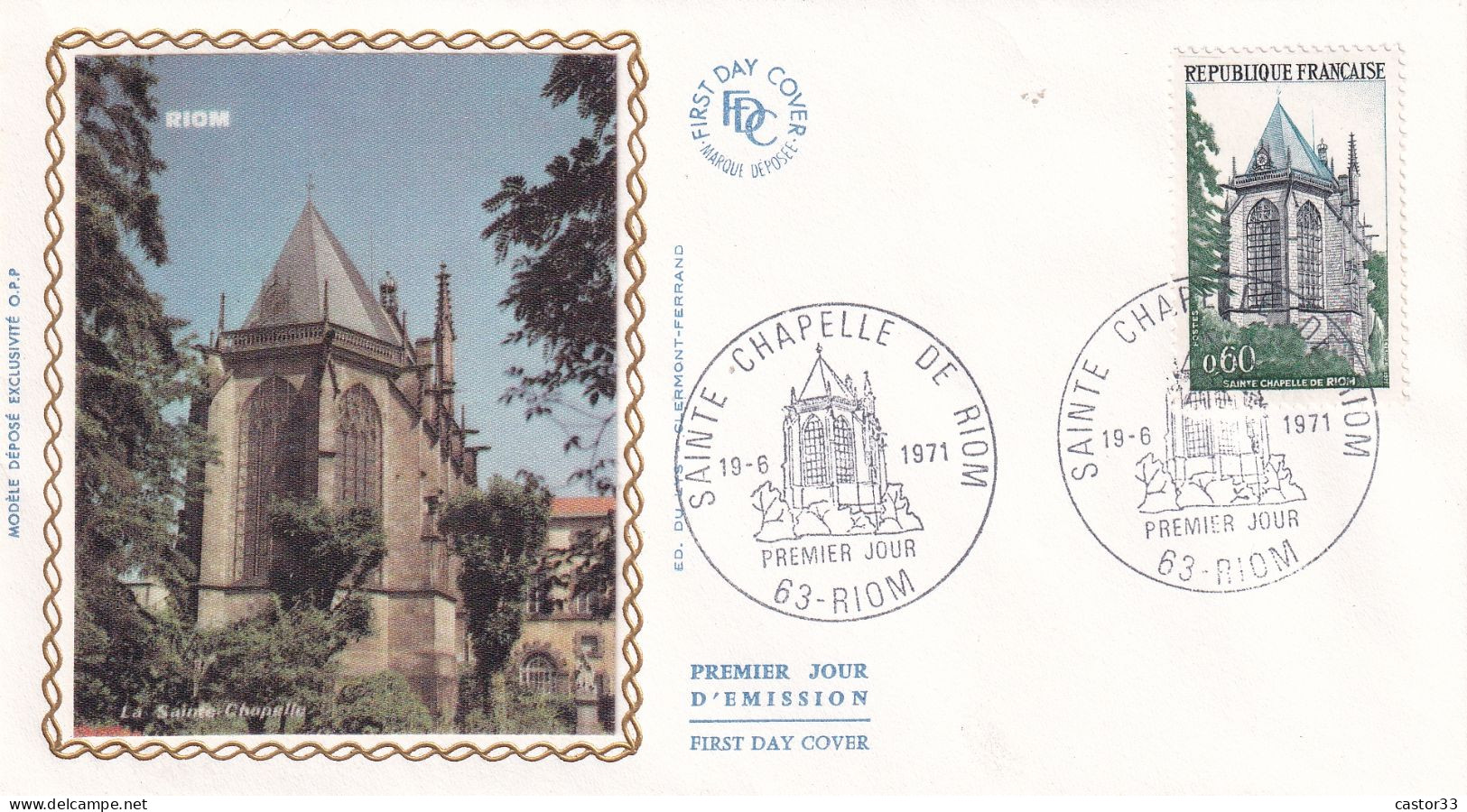 1er Jour, Sainte Chapelle De Riom - 1970-1979