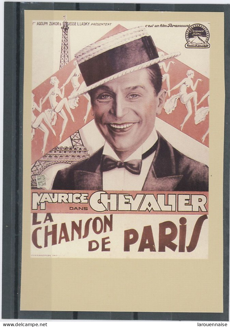 CINEMA -  LA CHANSON DE PARIS - Plakate Auf Karten