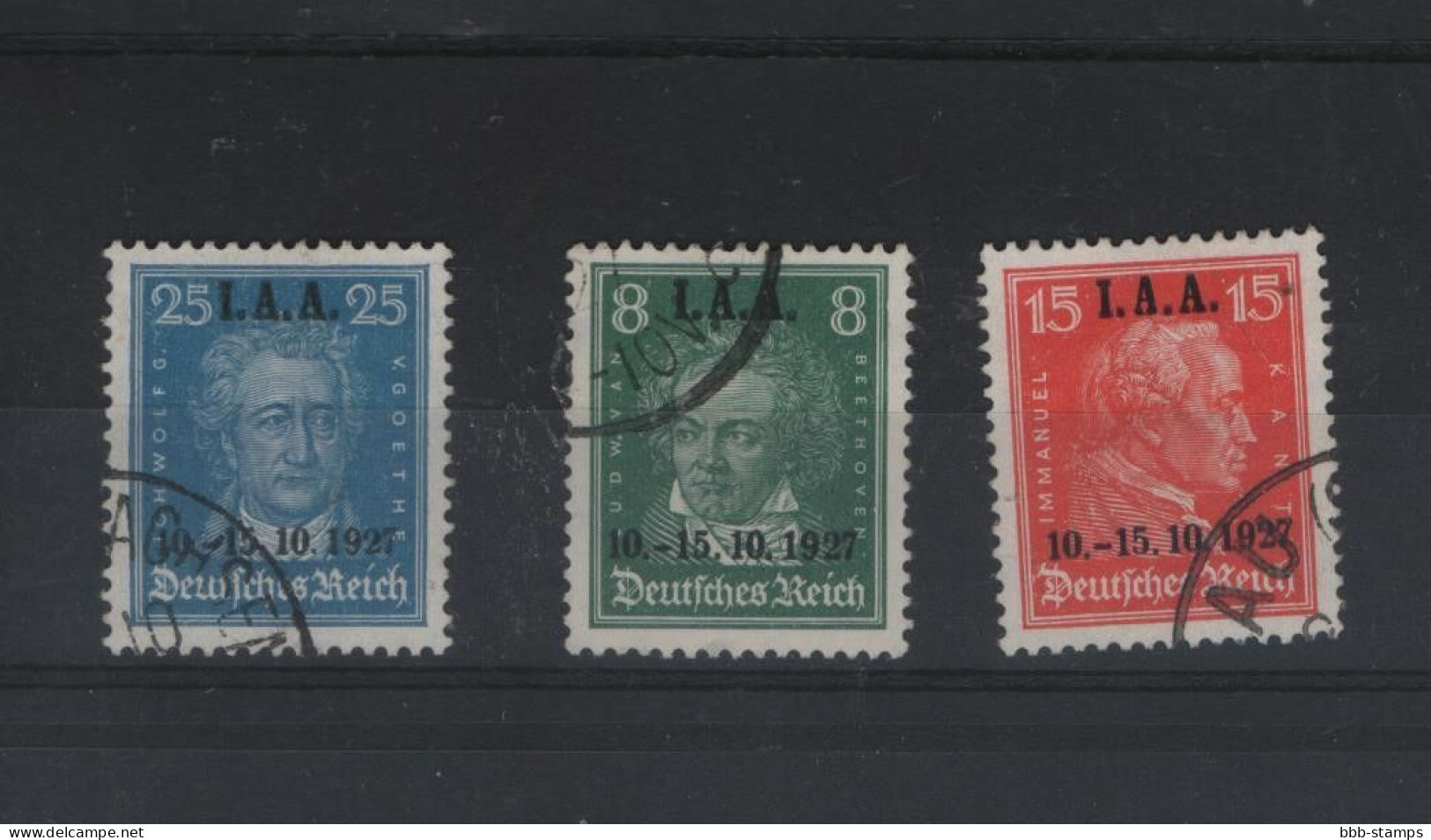 Deutsches Reich  Michel Kat.Nr.gest 407/409 (1) - Used Stamps