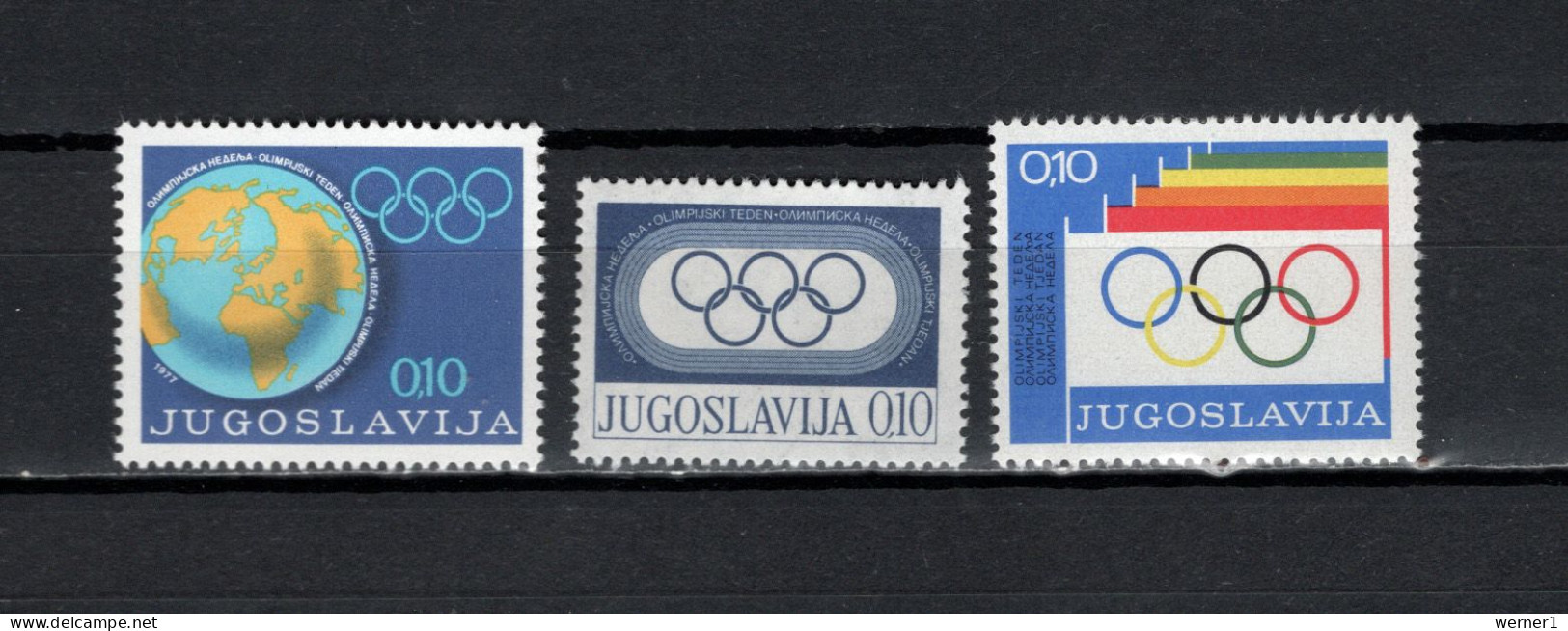 Yugoslavia 1975/1977 Olympic Games 3 Stamps MNH - Sommer 1976: Montreal