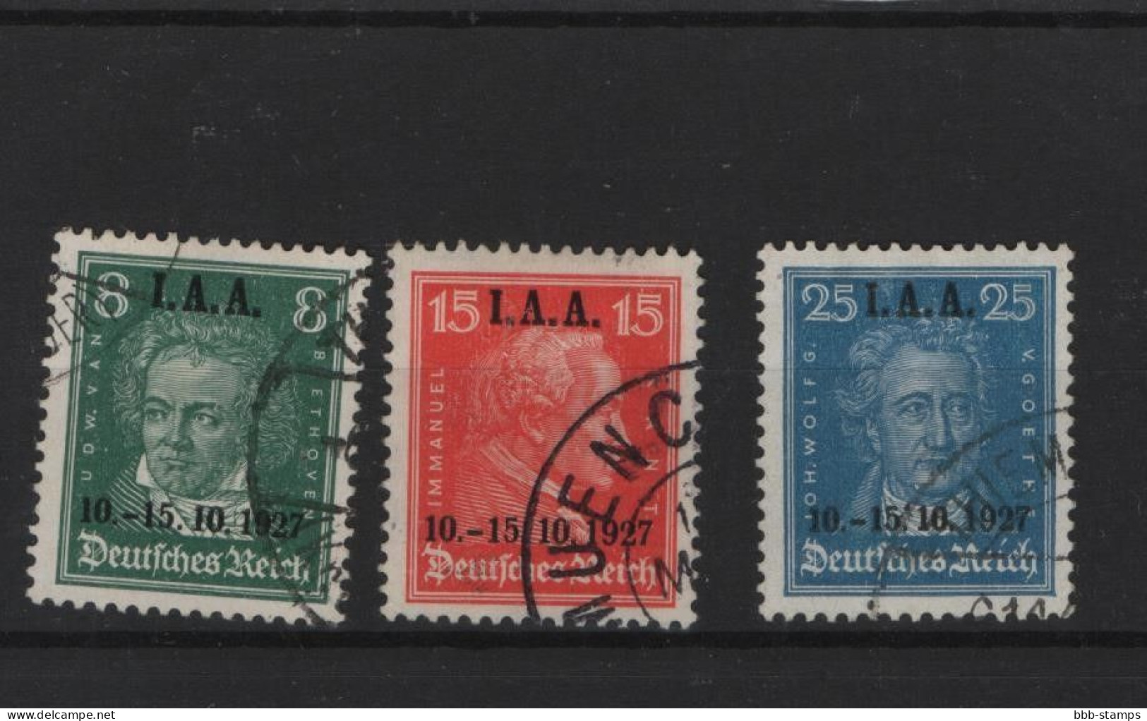 Deutsches Reich  Michel Kat.Nr.gest 407/409 (3) - Used Stamps