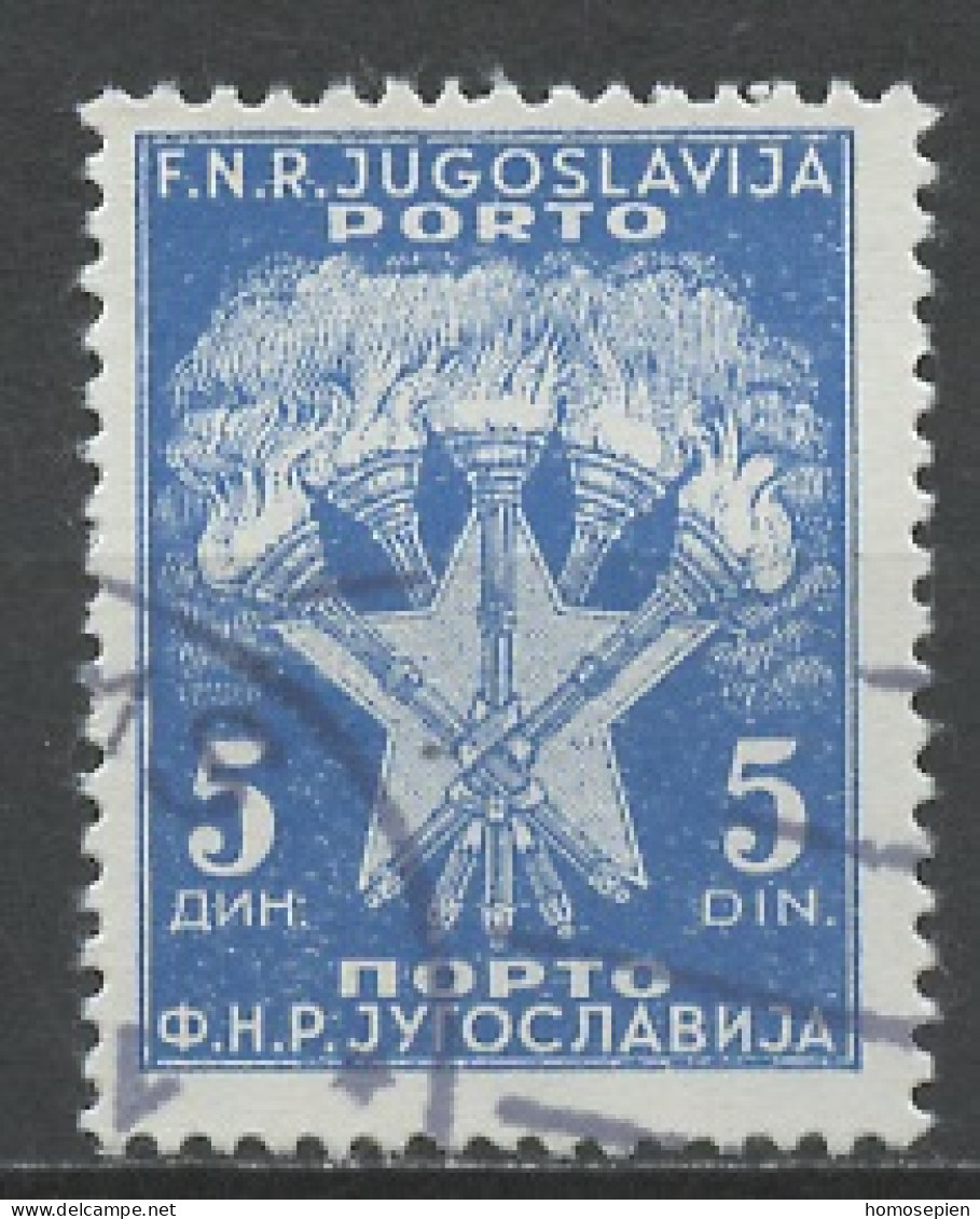 Yougoslavie - Jugoslawien - Yugoslavia Taxe 1953 Y&T N°T116 - Michel N°P102 (o) - 5d étoile - Timbres-taxe